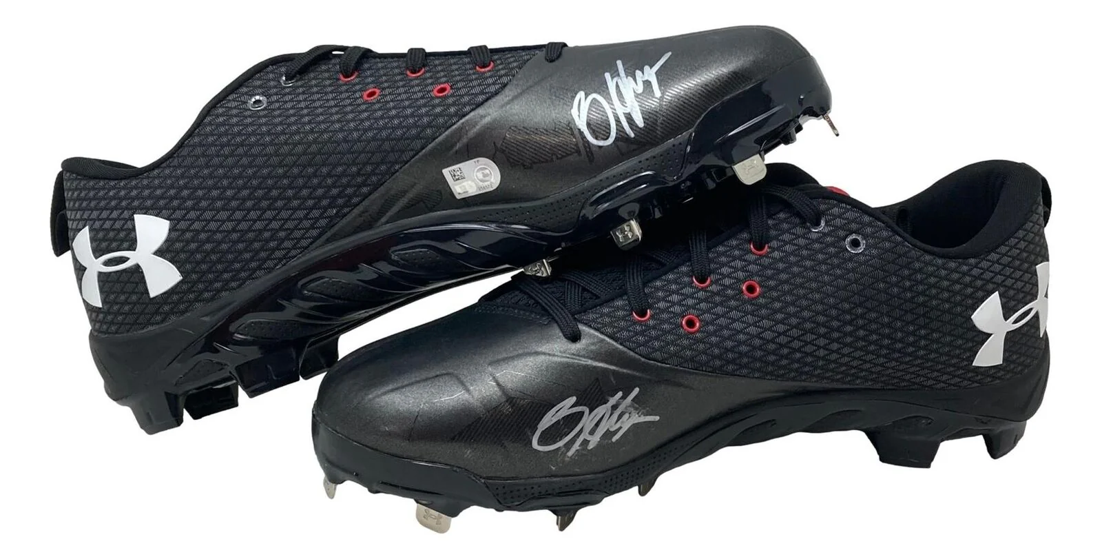 Bryce Harper Signed Pair of Game Issued Phillies UA Pair of Cleats 3 Fanatics