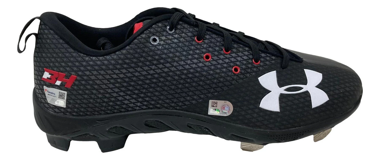 Bryce Harper Signed Pair of Game Issued Phillies UA Pair of Cleats 3 Fanatics - Image 3