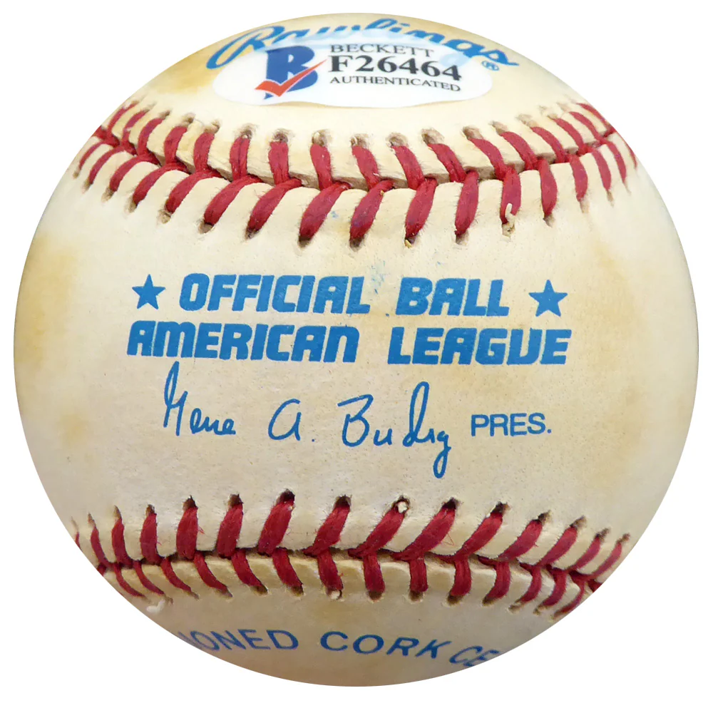Bubba Church Autographed Official AL Baseball Philadelphia Phillies, Cincinnati Reds Beckett BAS #F26464 - Image 2