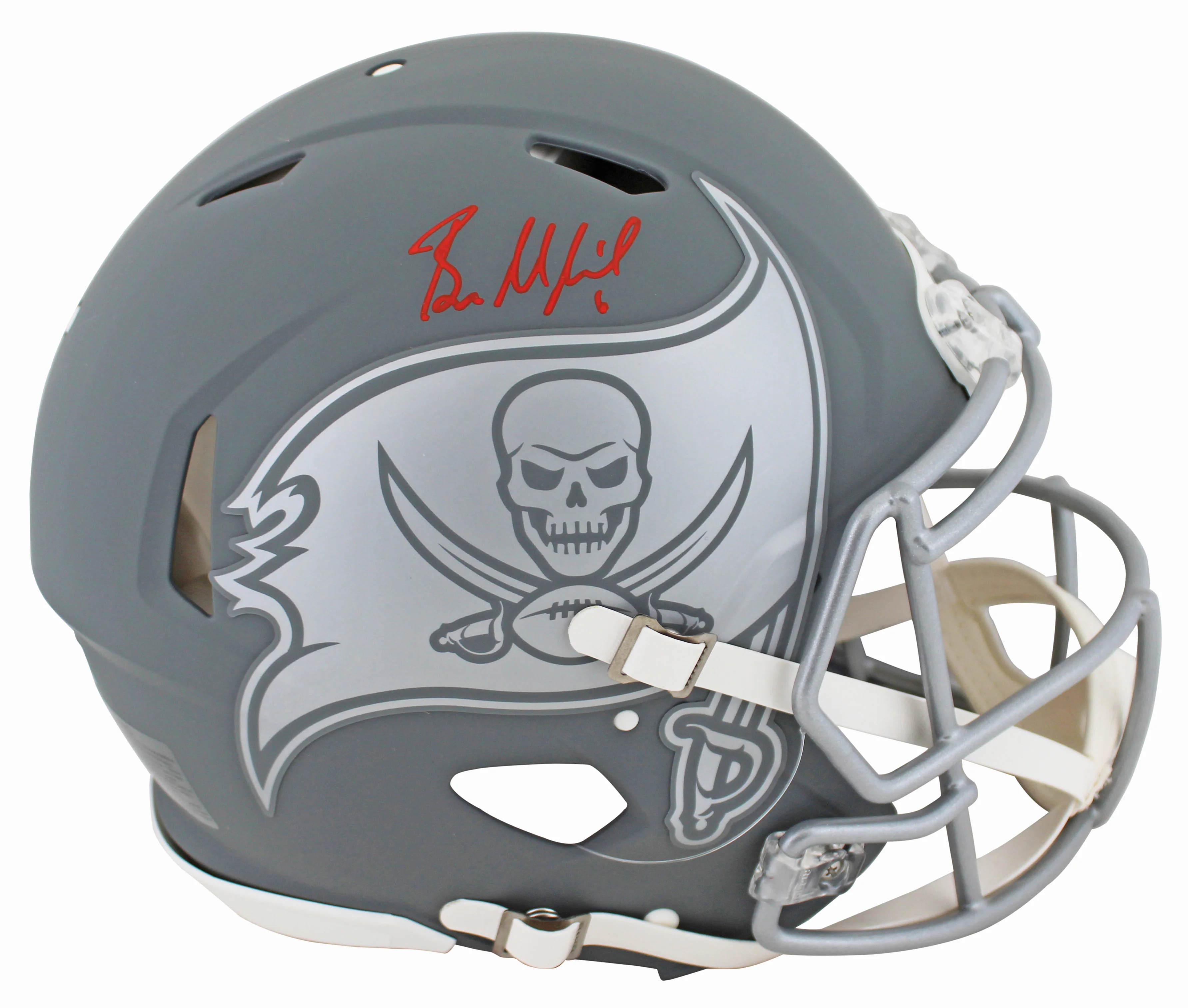 Buccaneers Baker Mayfield Signed Slate F/S Speed Proline Helmet W/ Case BAS Wit - Image 3