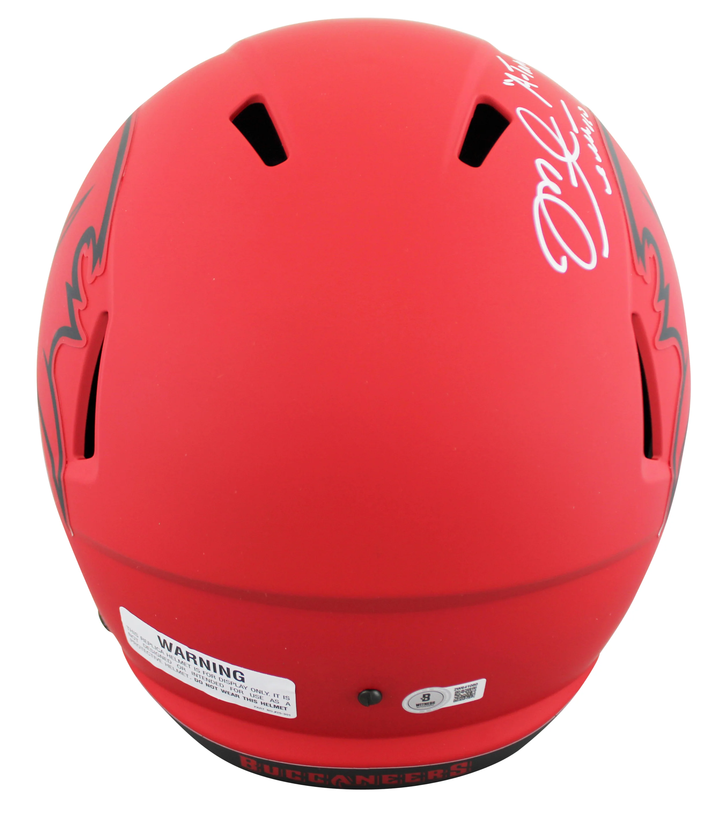Buccaneers Mike Alstott "A-Train" Signed Rave F/S Speed Rep Helmet W/ Case BAS W - Image 4