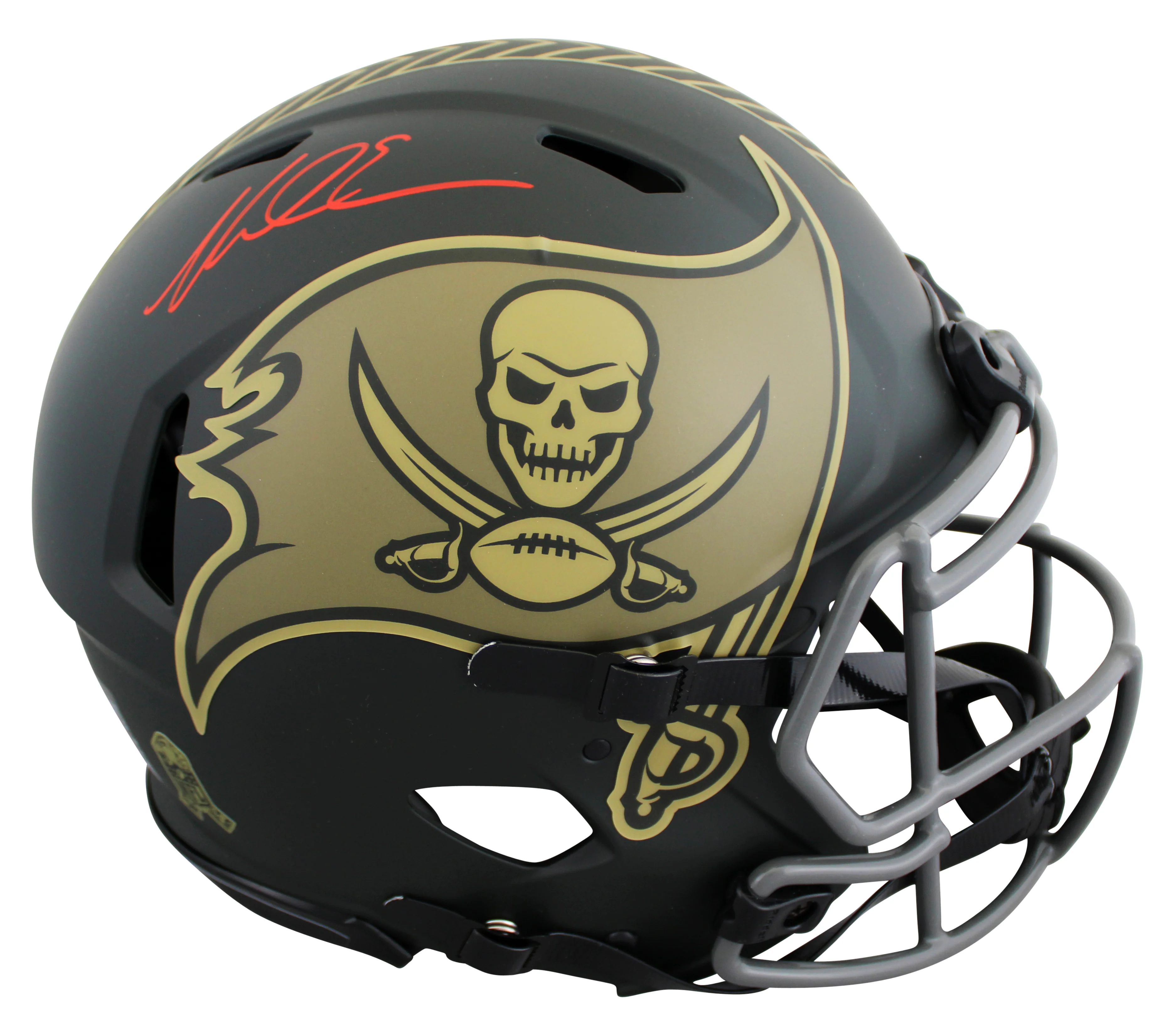 Buccaneers Mike Evans Signed STS IV Full Size Speed Proline Helmet BAS Witnessed - Image 2