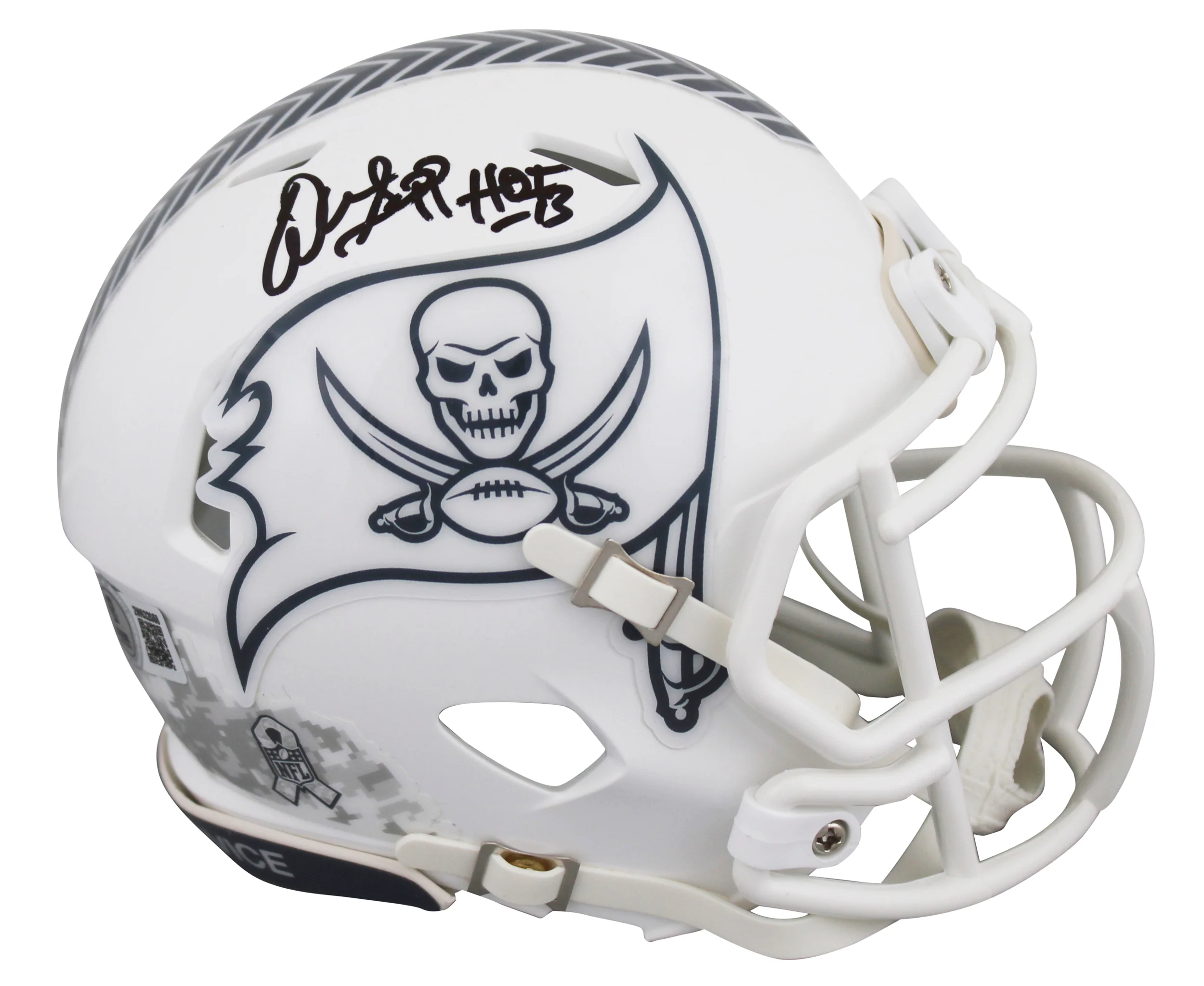 Buccaneers Warren Sapp "HOF 13" Signed STS III Speed Mini Helmet W/ Case BAS Wit - Image 3