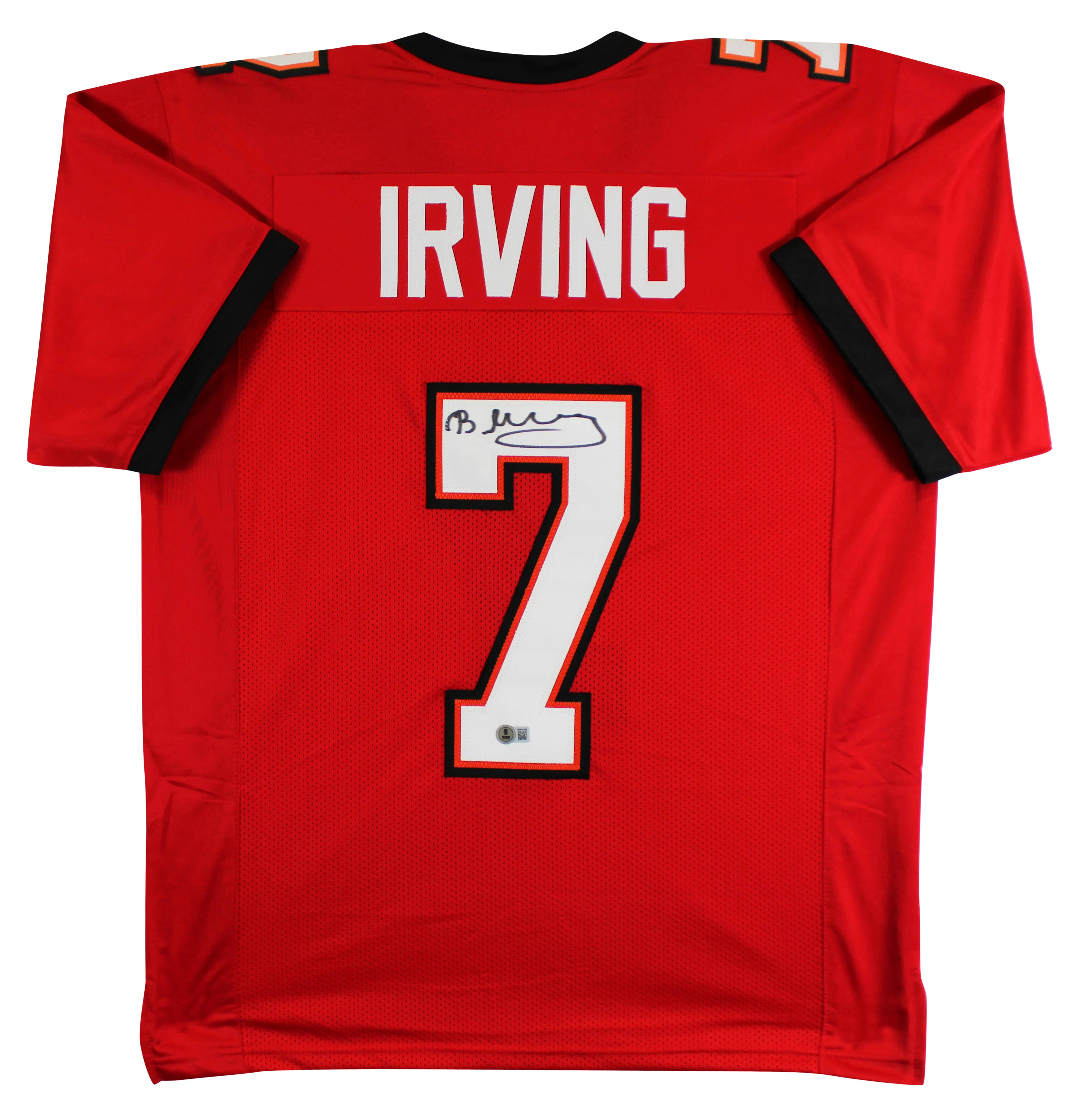 Bucky Irving Authentic Signed Red Pro Style Jersey Autographed BAS Witnessed 2 - Image 2