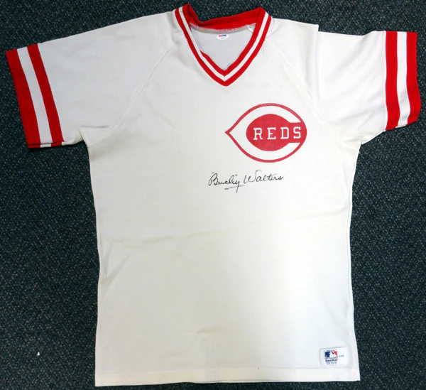 Cincinnati Reds Bucky Walters Autographed White Jersey PSA/DNA #V11071 - Image 2