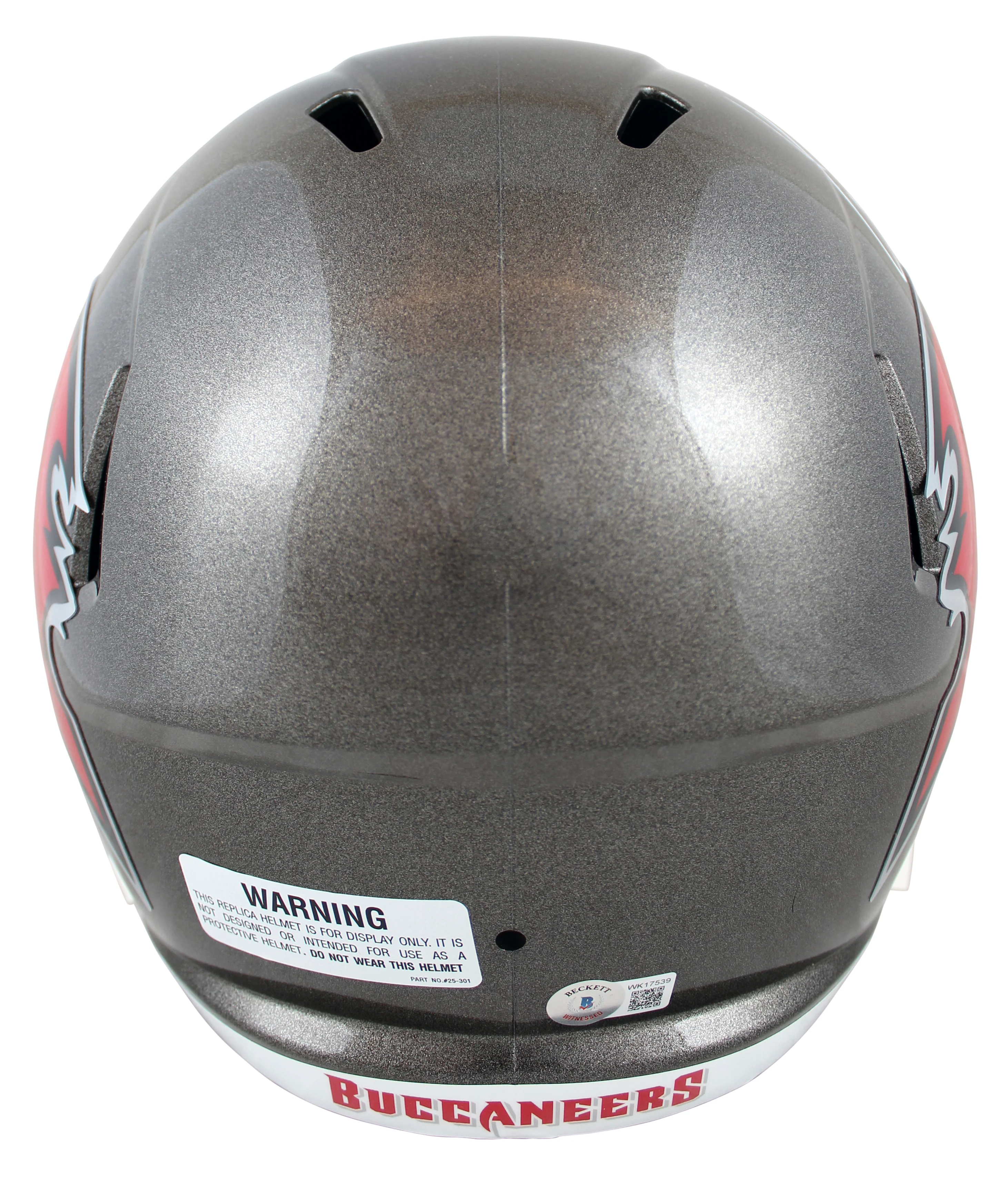 Bucs Warren Sapp "HOF 13" Signed Full Size Speed Rep Helmet W/ Case BAS Witness - Image 4