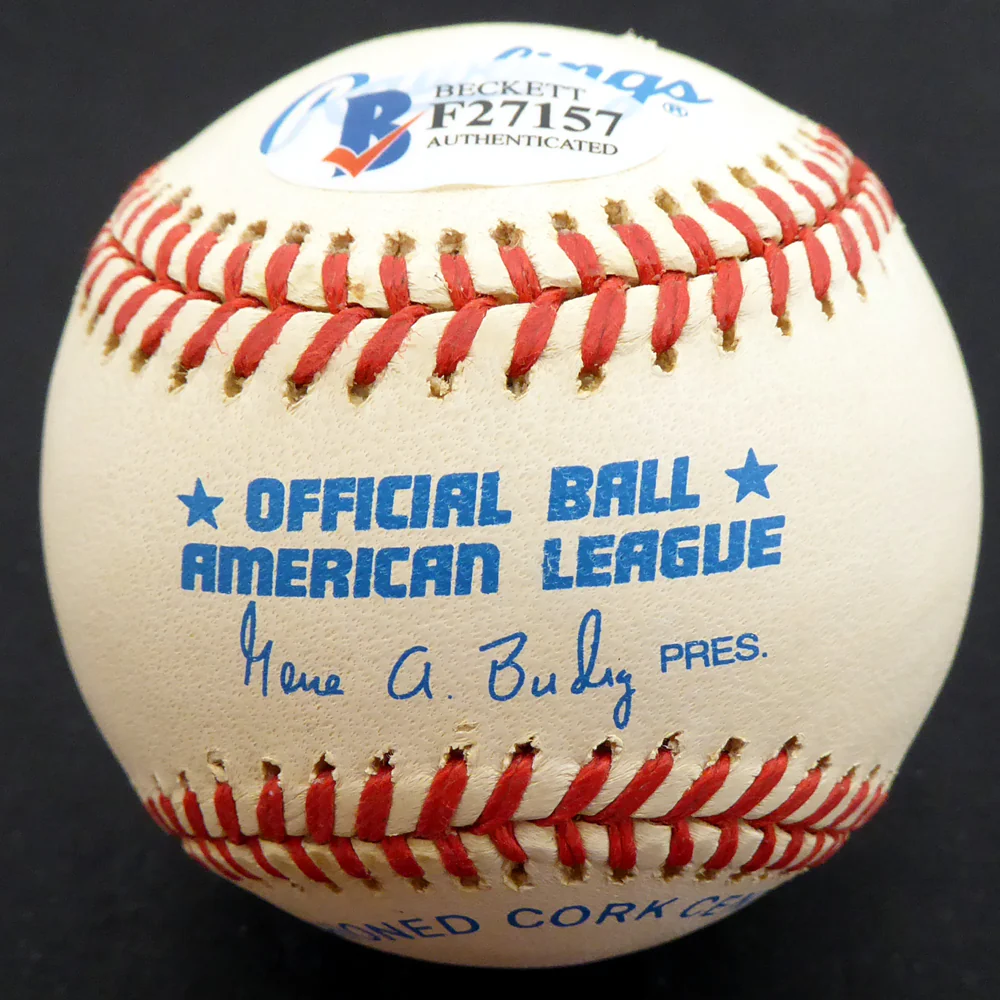 Bud Metheny Autographed Official AL Baseball New York Yankees "#3" Beckett BAS #F27157 - Image 2