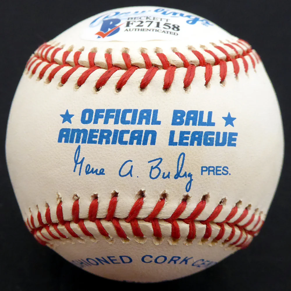 Bud Metheny Autographed Official AL Baseball New York Yankees "#3" Beckett BAS #F27158 - Image 2