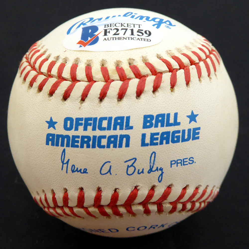 Bud Metheny Autographed Official AL Baseball New York Yankees "#3" Beckett BAS #F27159 - Image 2