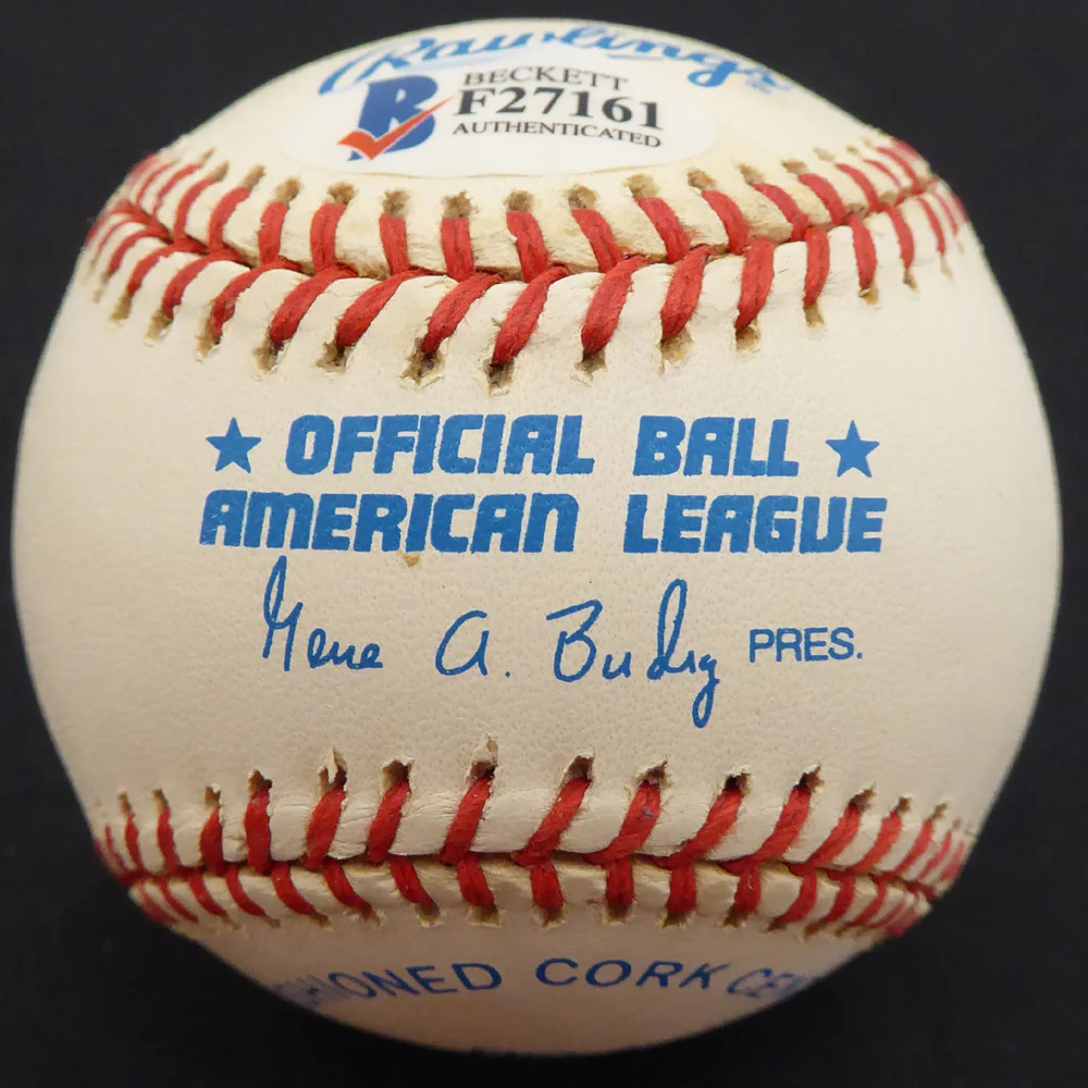 Bud Metheny Autographed Official AL Baseball New York Yankees "#3" Beckett BAS #F27161 - Image 2