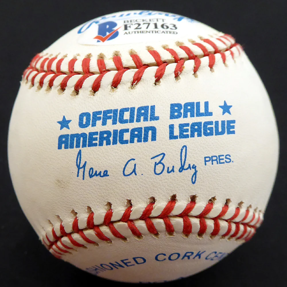 Bud Metheny Autographed Official AL Baseball New York Yankees "#3" Beckett BAS #F27163 - Image 2