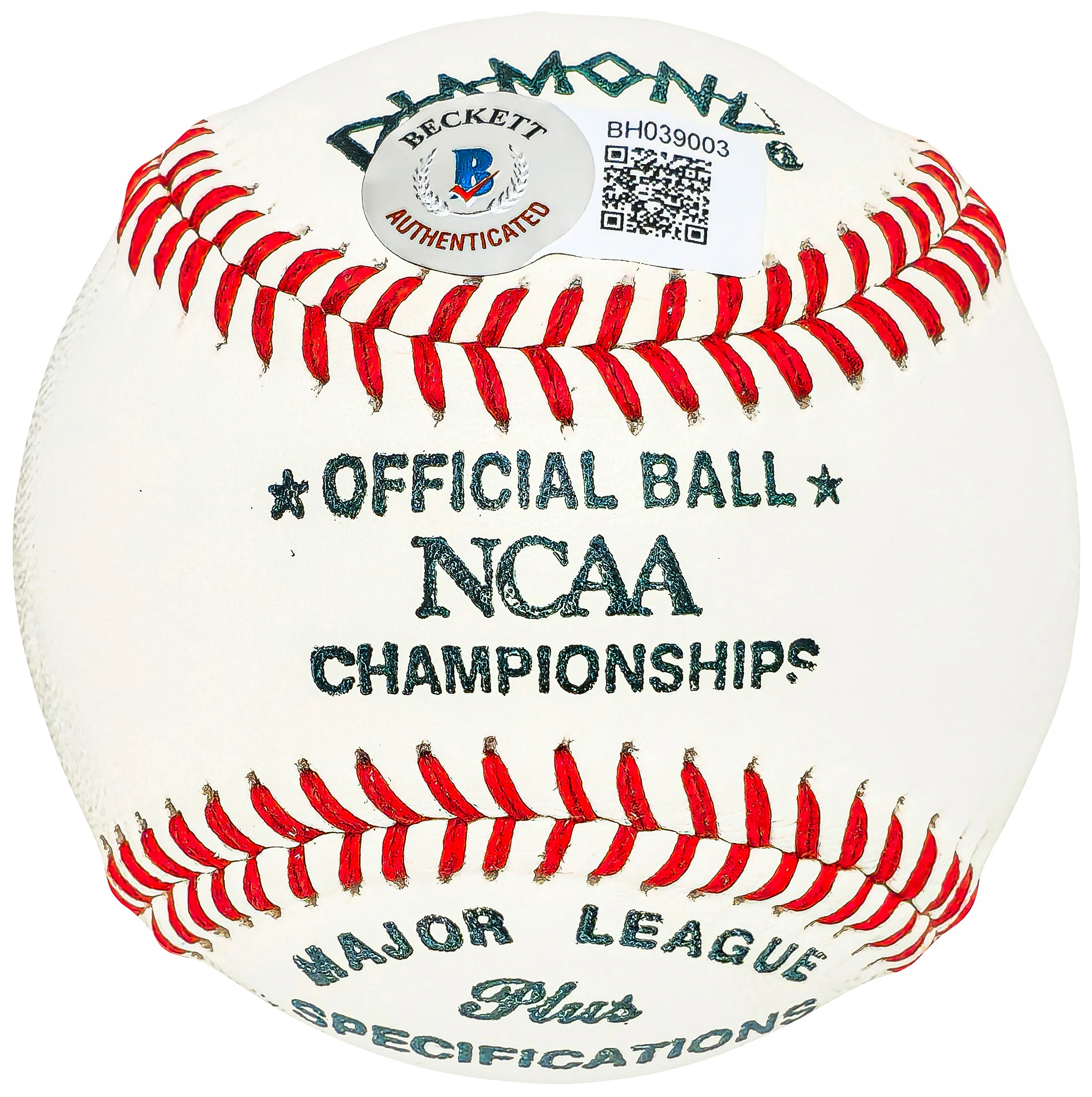 Buddy Hunter Autographed Official NCAA Baseball Boston Red Sox Beckett BAS QR #BH039003 - Image 2