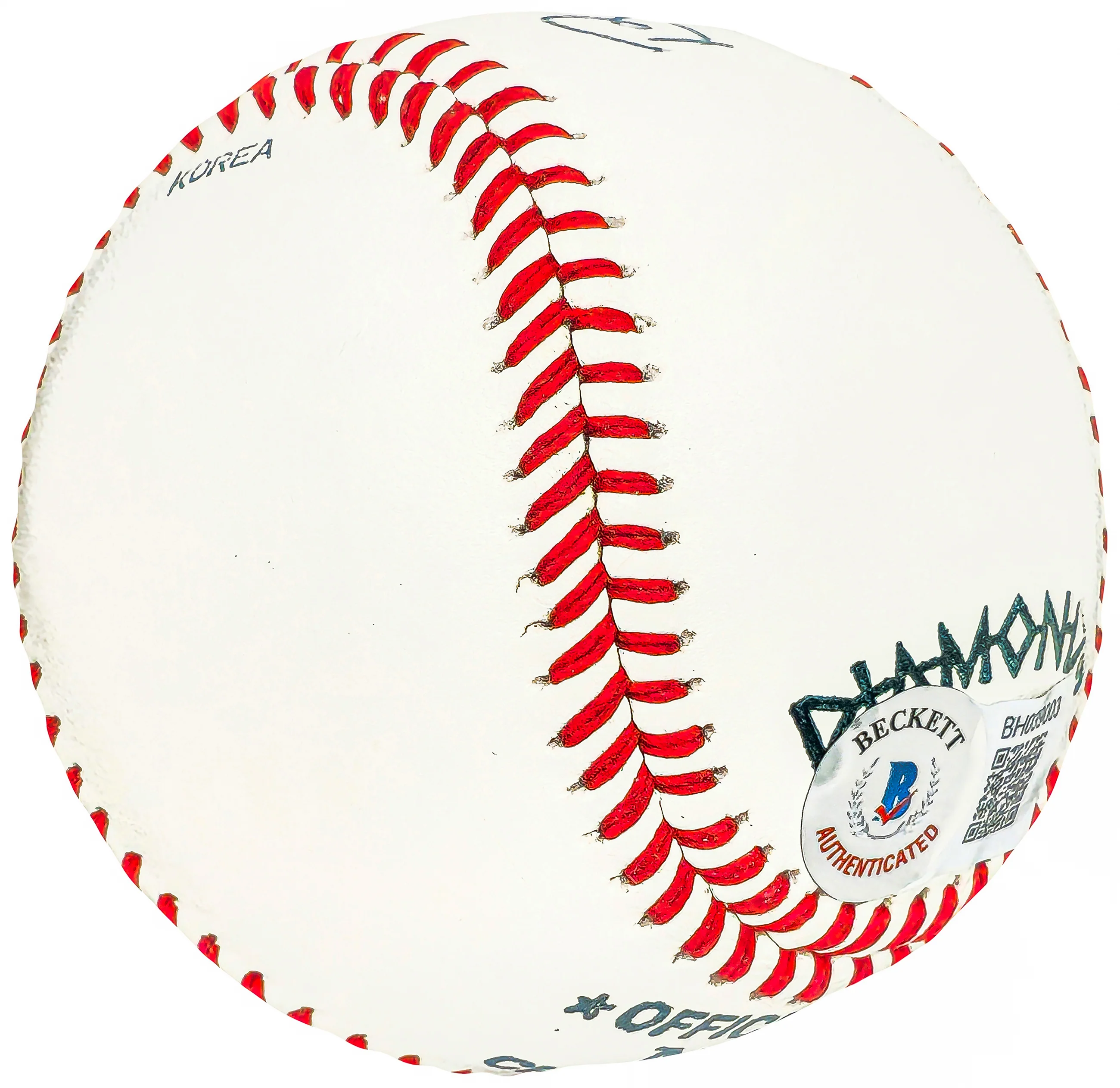 Buddy Hunter Autographed Official NCAA Baseball Boston Red Sox Beckett BAS QR #BH039003 - Image 3