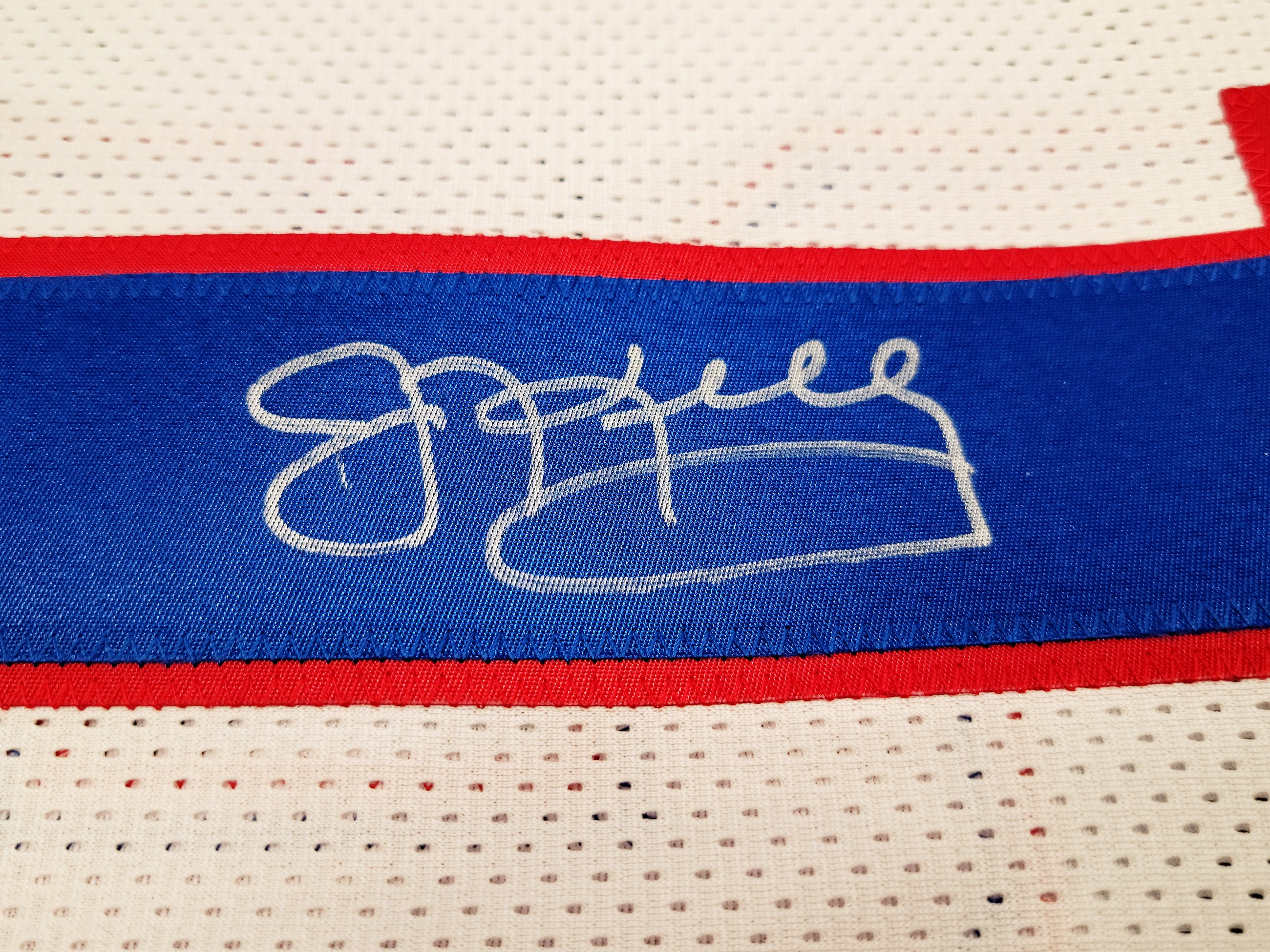 Buffalo Bills Jim Kelly Autographed White Jersey Beckett BAS QR Stock #202979 - Image 4