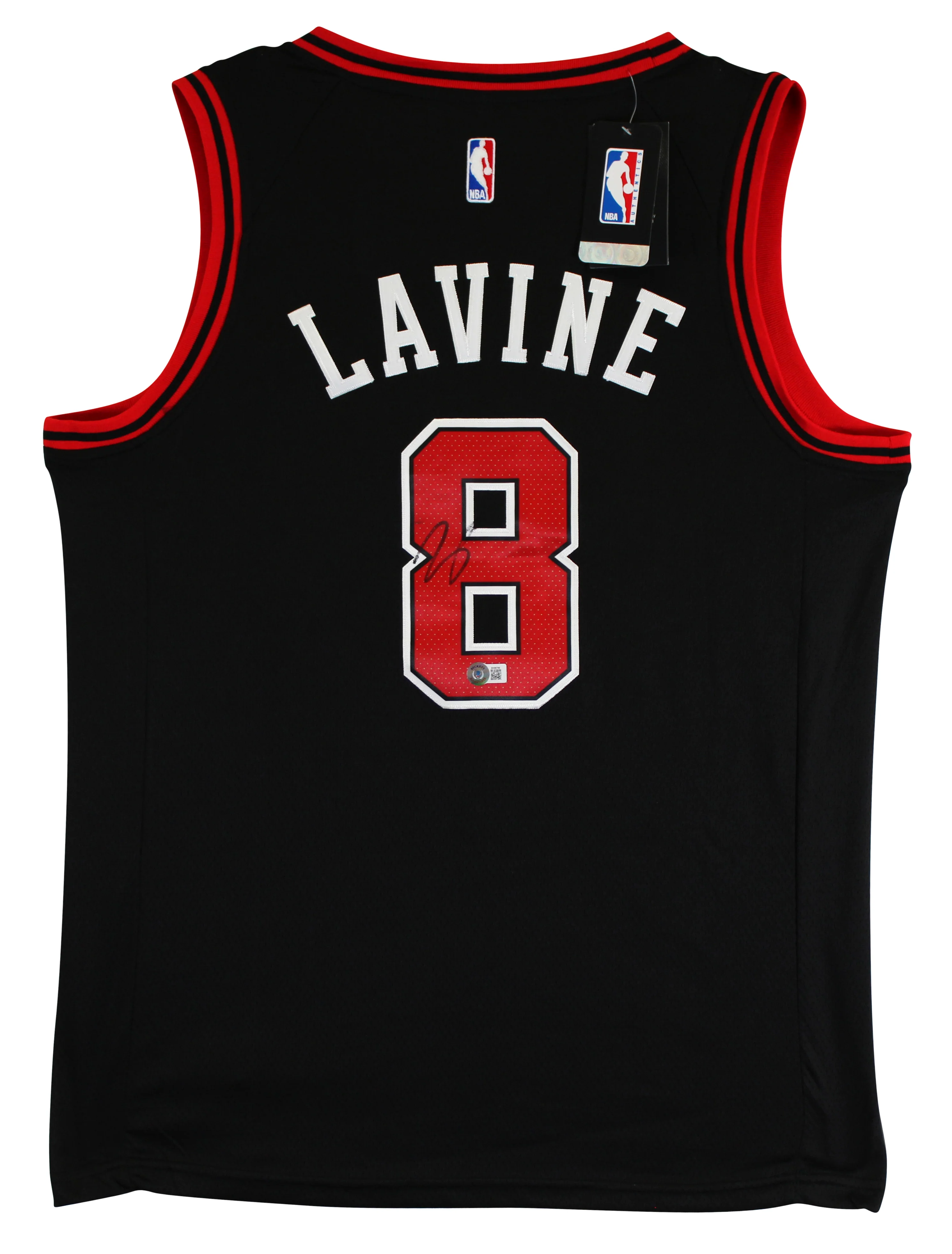 Bulls Zach LaVine Authentic Signed Black Nike Swingman Jersey BAS #BK88788 - Image 3