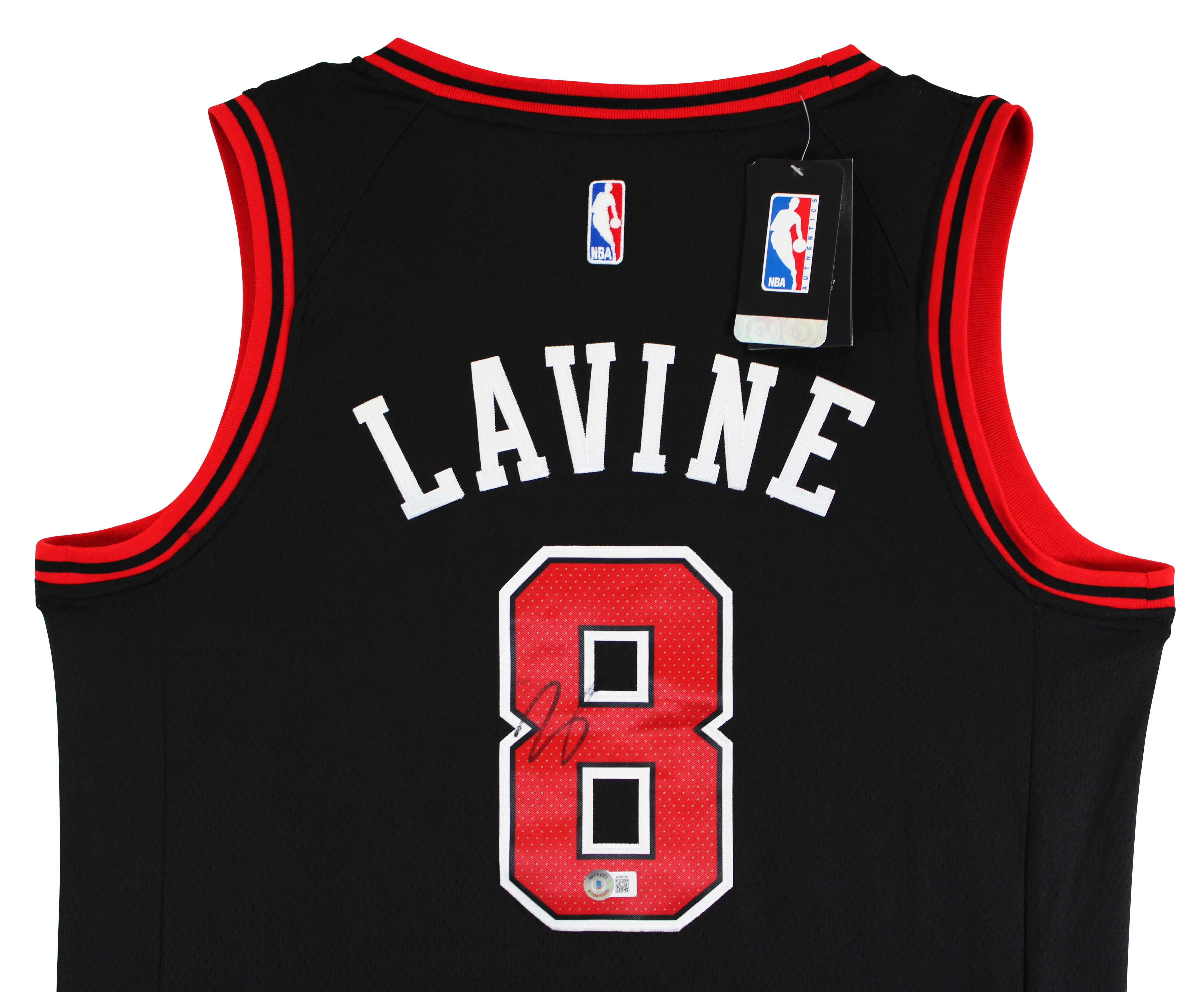 Bulls Zach LaVine Authentic Signed Black Nike Swingman Jersey BAS #BK88788 - Image 5