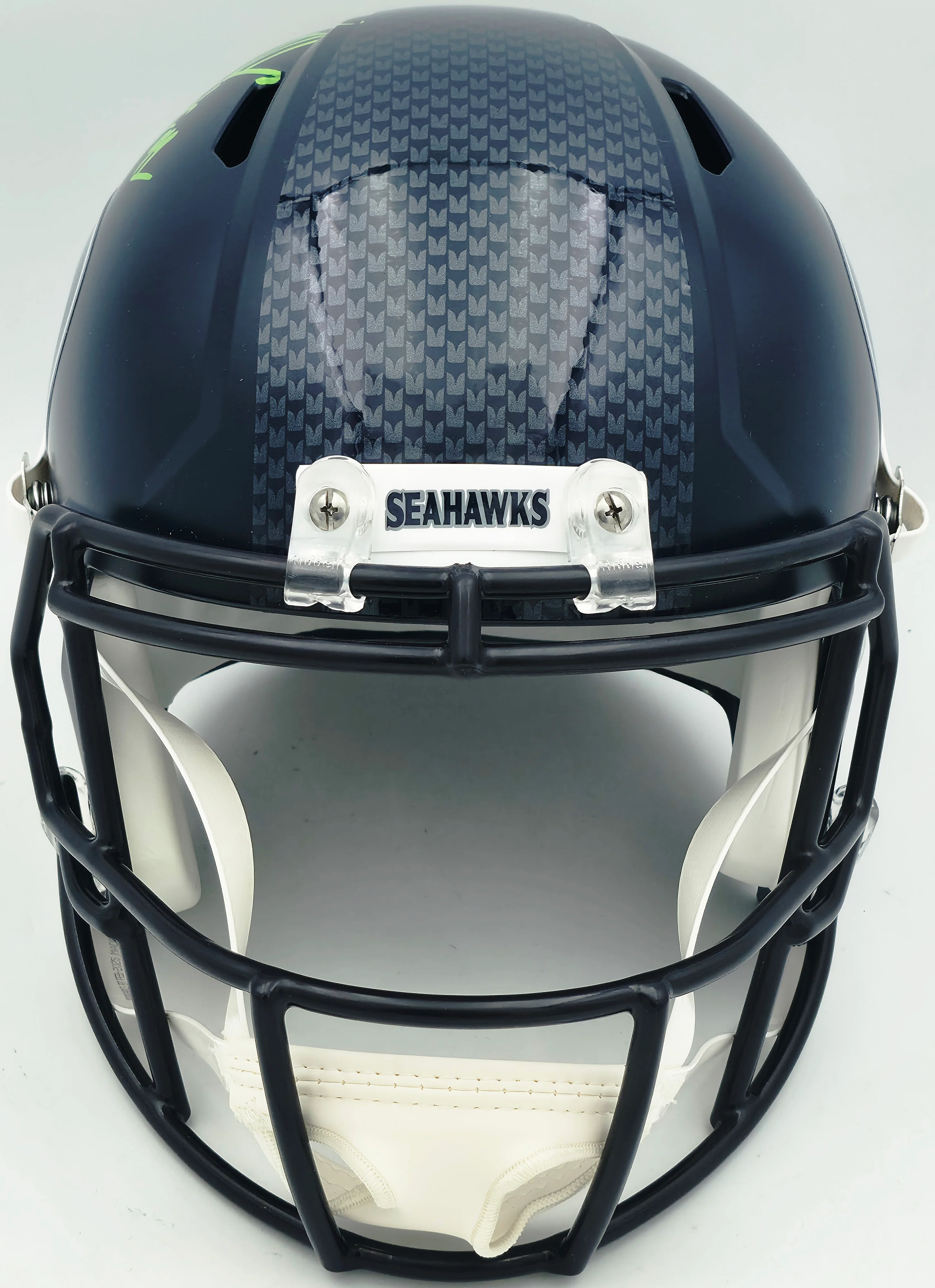 Byron Murphy II Autographed Seattle Seahawks Blue Full Size Speed Replica Helmet MCS Holo Stock #256947 - Image 3