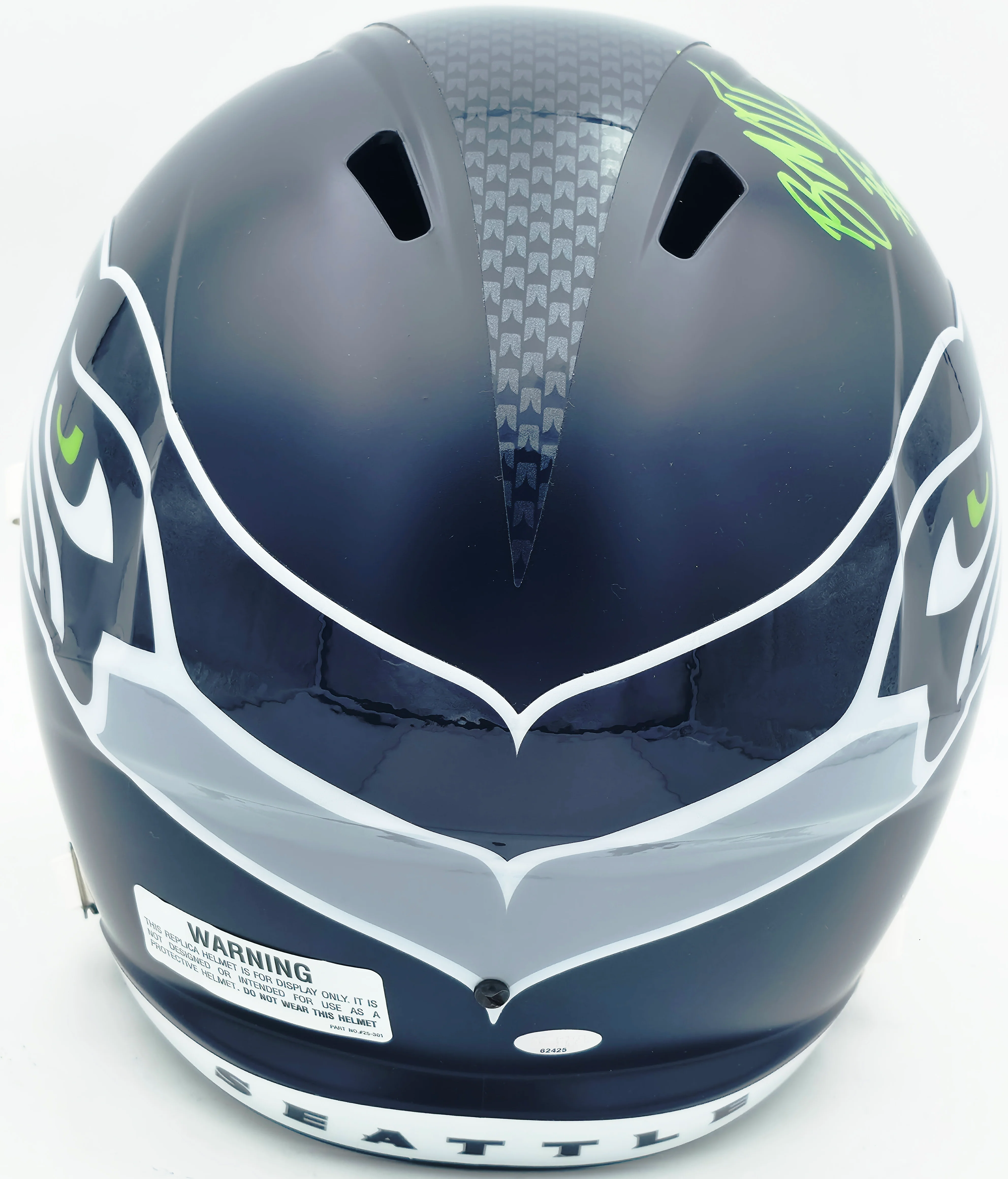 Byron Murphy II Autographed Seattle Seahawks Blue Full Size Speed Replica Helmet MCS Holo Stock #256947 - Image 4