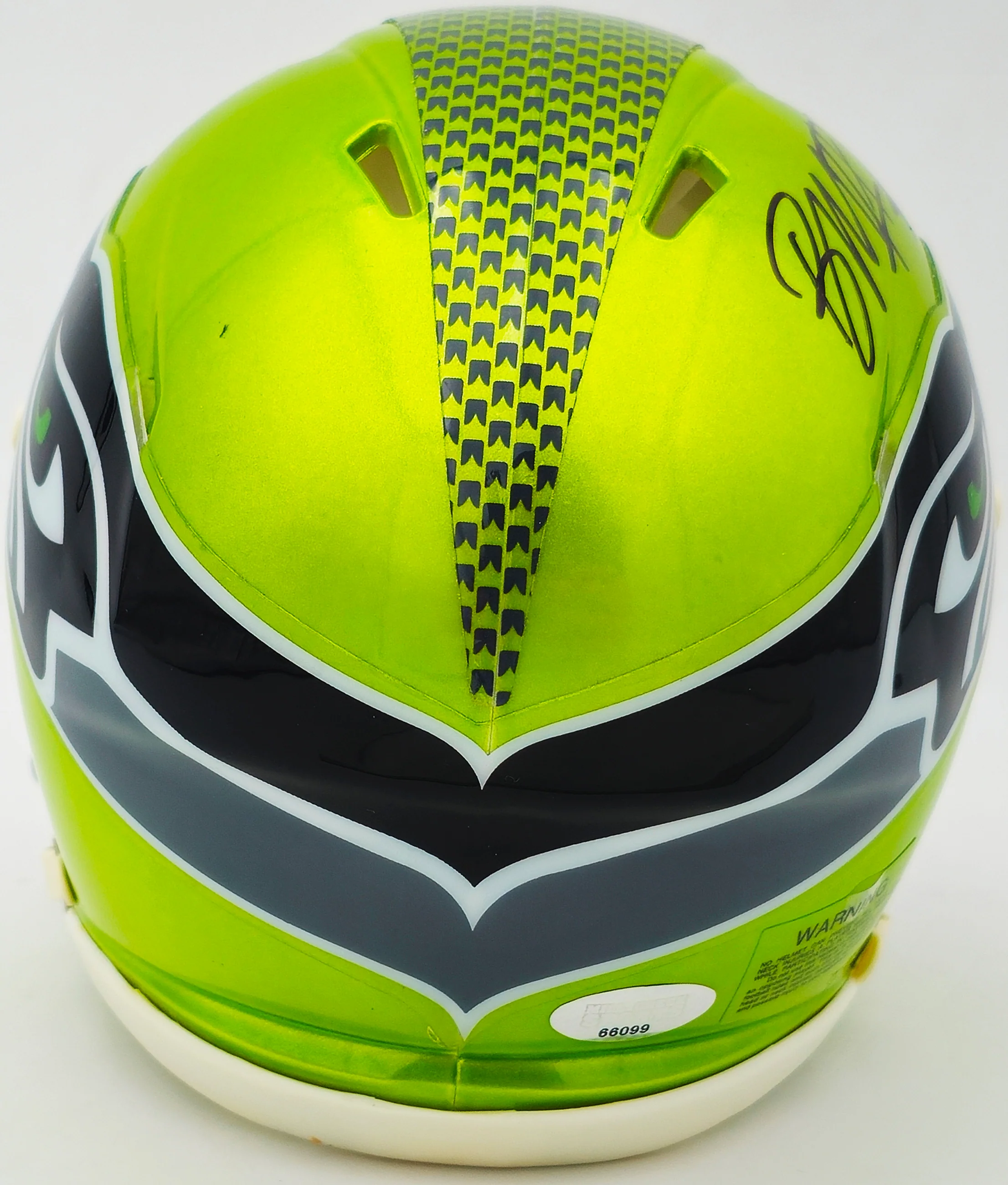 Byron Murphy II Autographed Seattle Seahawks Flash Green Speed Mini Helmet MCS Holo Stock #235603 - Image 4