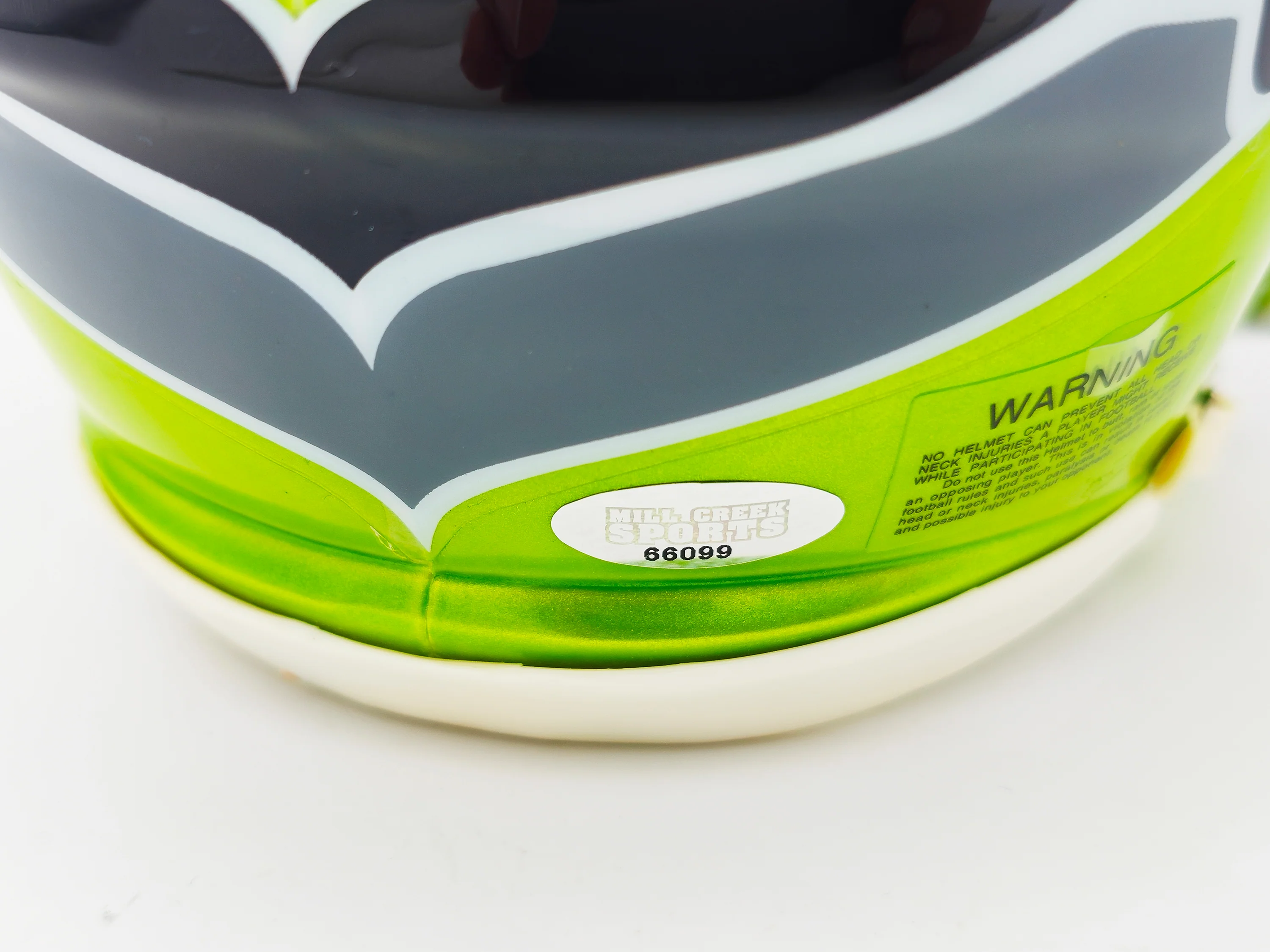 Byron Murphy II Autographed Seattle Seahawks Flash Green Speed Mini Helmet MCS Holo Stock #235603 - Image 5