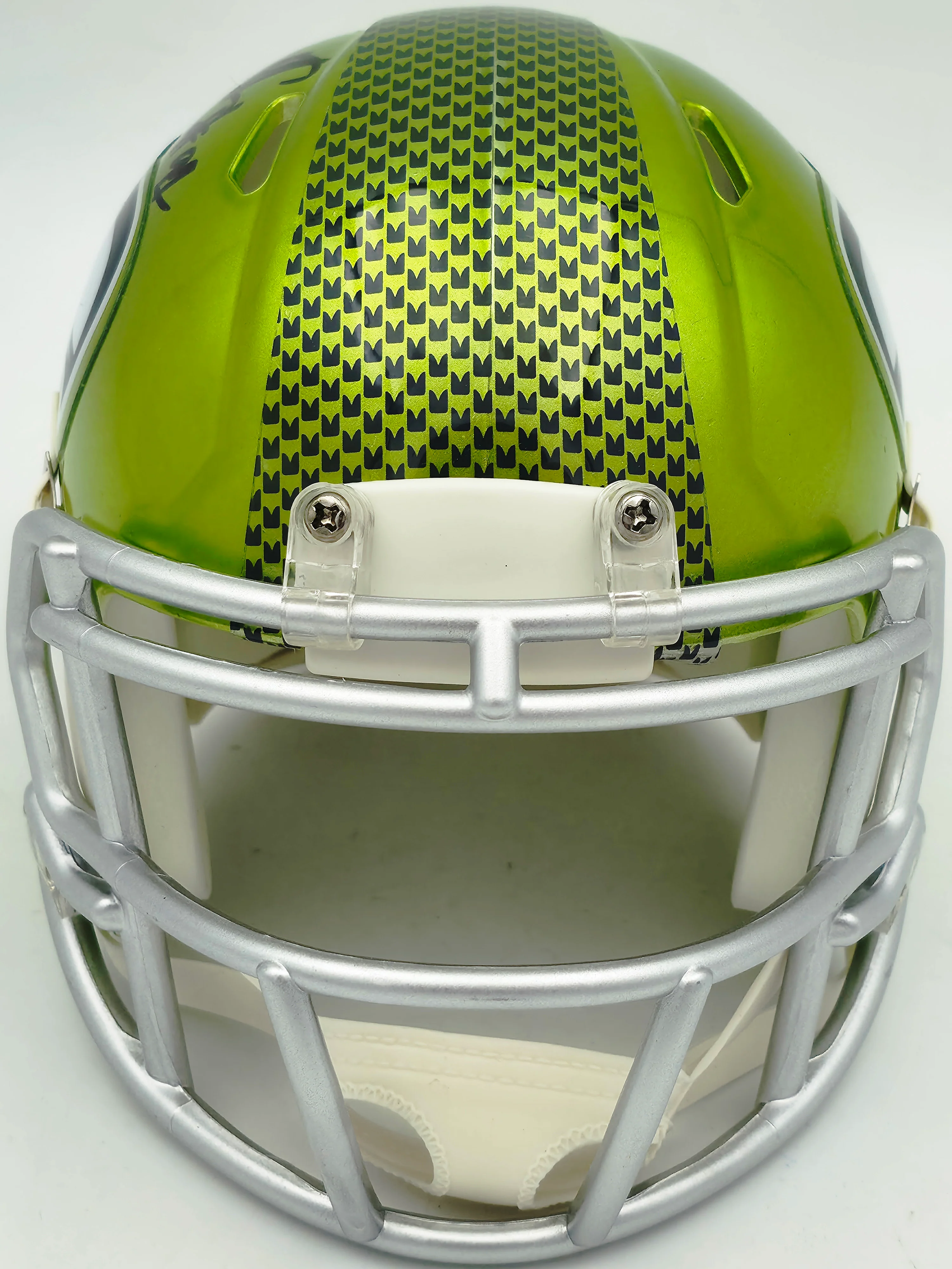 Byron Murphy II Autographed Seattle Seahawks Flash Green Speed Mini Helmet MCS Holo Stock #256971 - Image 3
