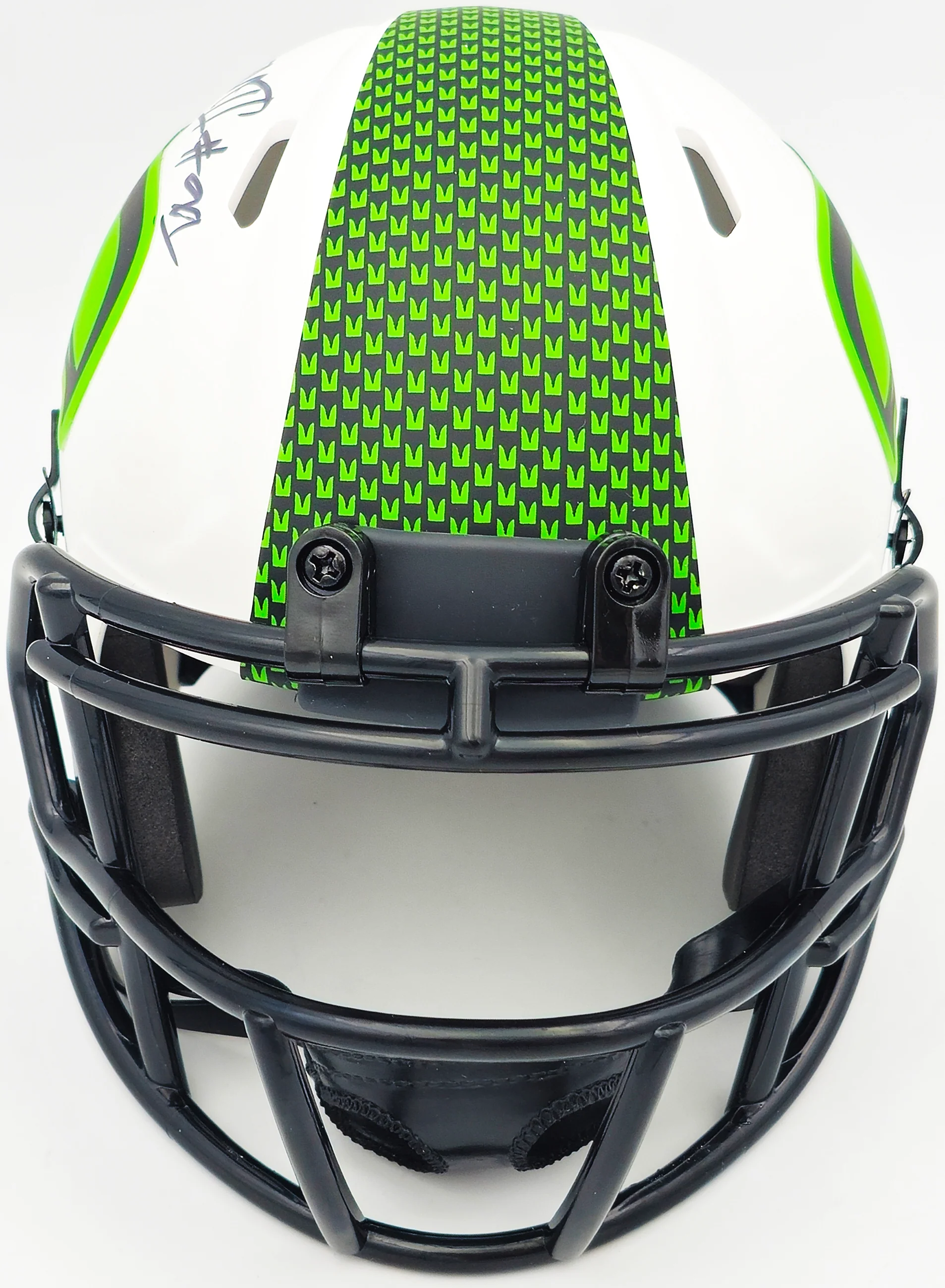 Byron Murphy II Autographed Seattle Seahawks Lunar Eclipse White Speed Mini Helmet MCS Holo Stock #235599 - Image 3