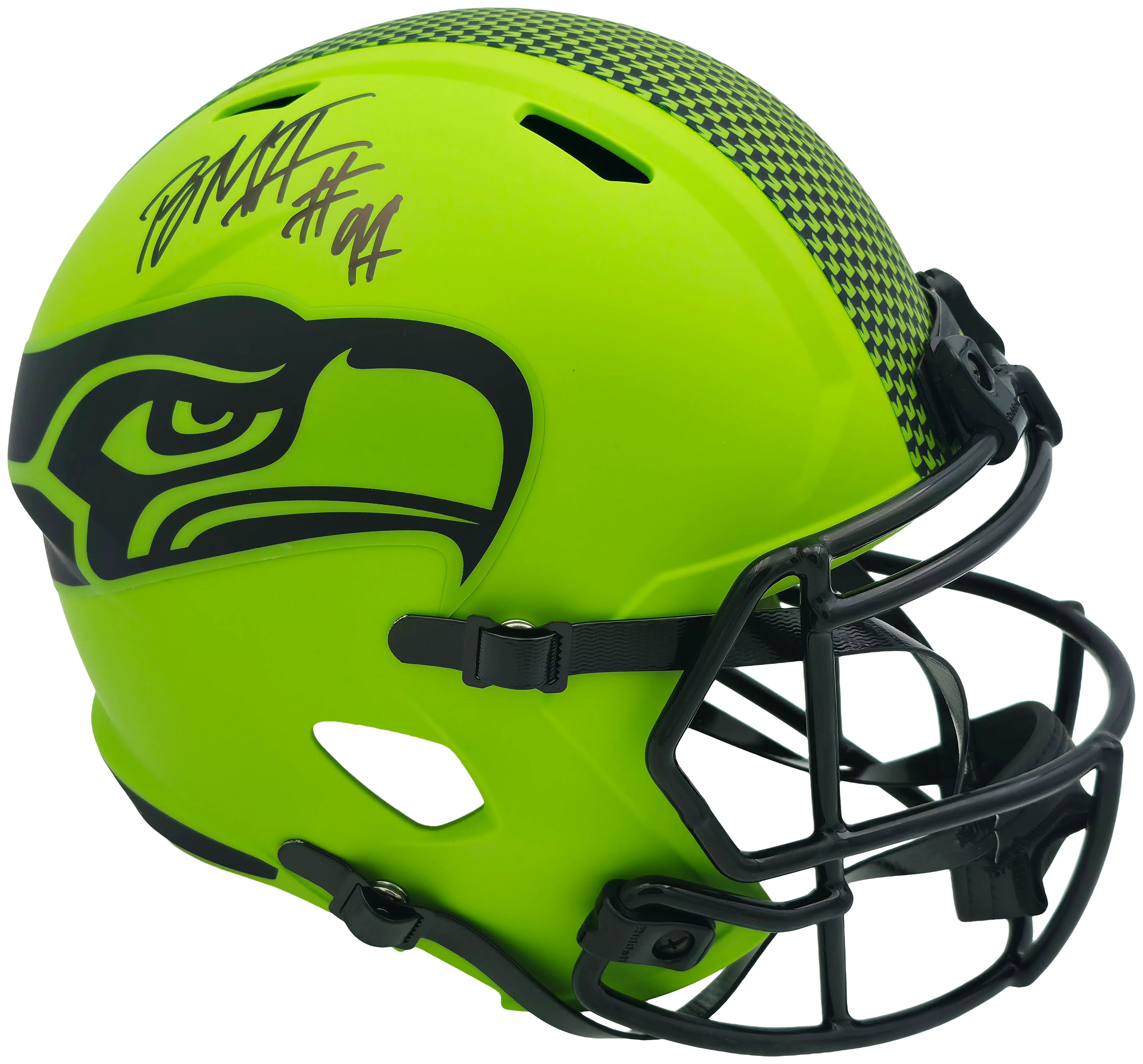 Byron Murphy II Autographed Seattle Seahawks Rave Green Full Size Speed Replica Helmet MCS Holo Stock #256948