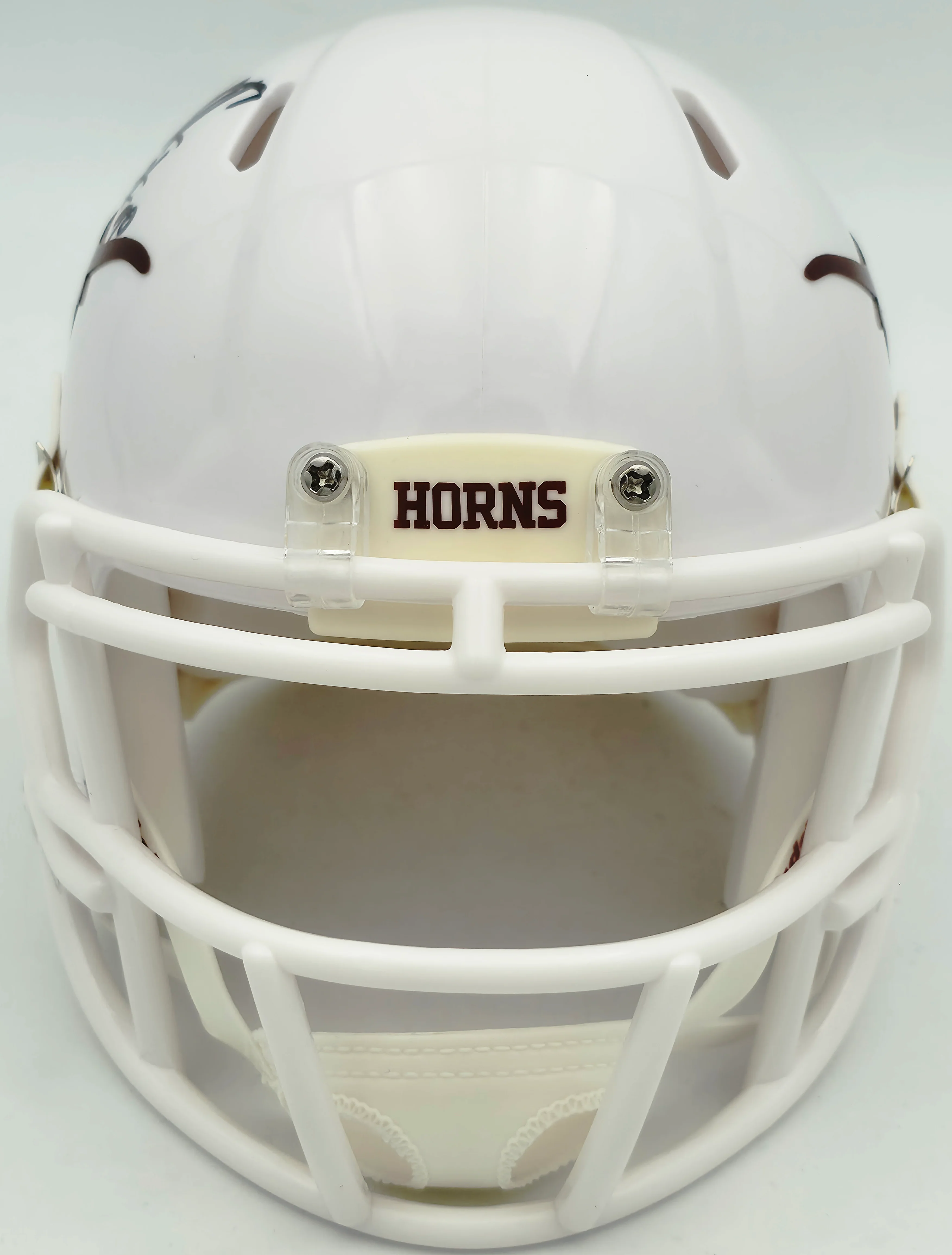 Byron Murphy II Autographed Texas Longhorns White Speed Mini Helmet MCS Holo Stock #256973 - Image 3