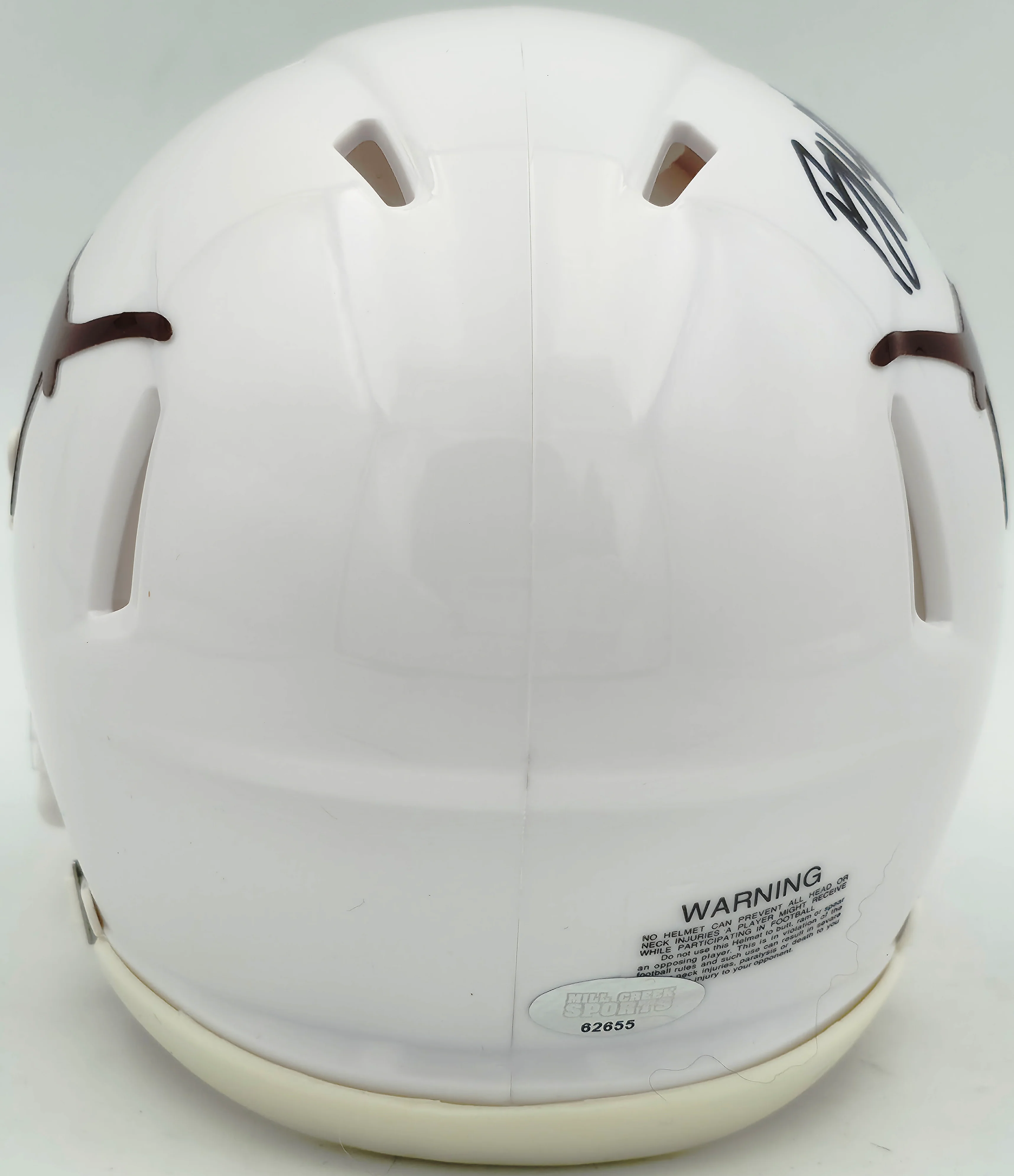 Byron Murphy II Autographed Texas Longhorns White Speed Mini Helmet MCS Holo Stock #256973 - Image 4