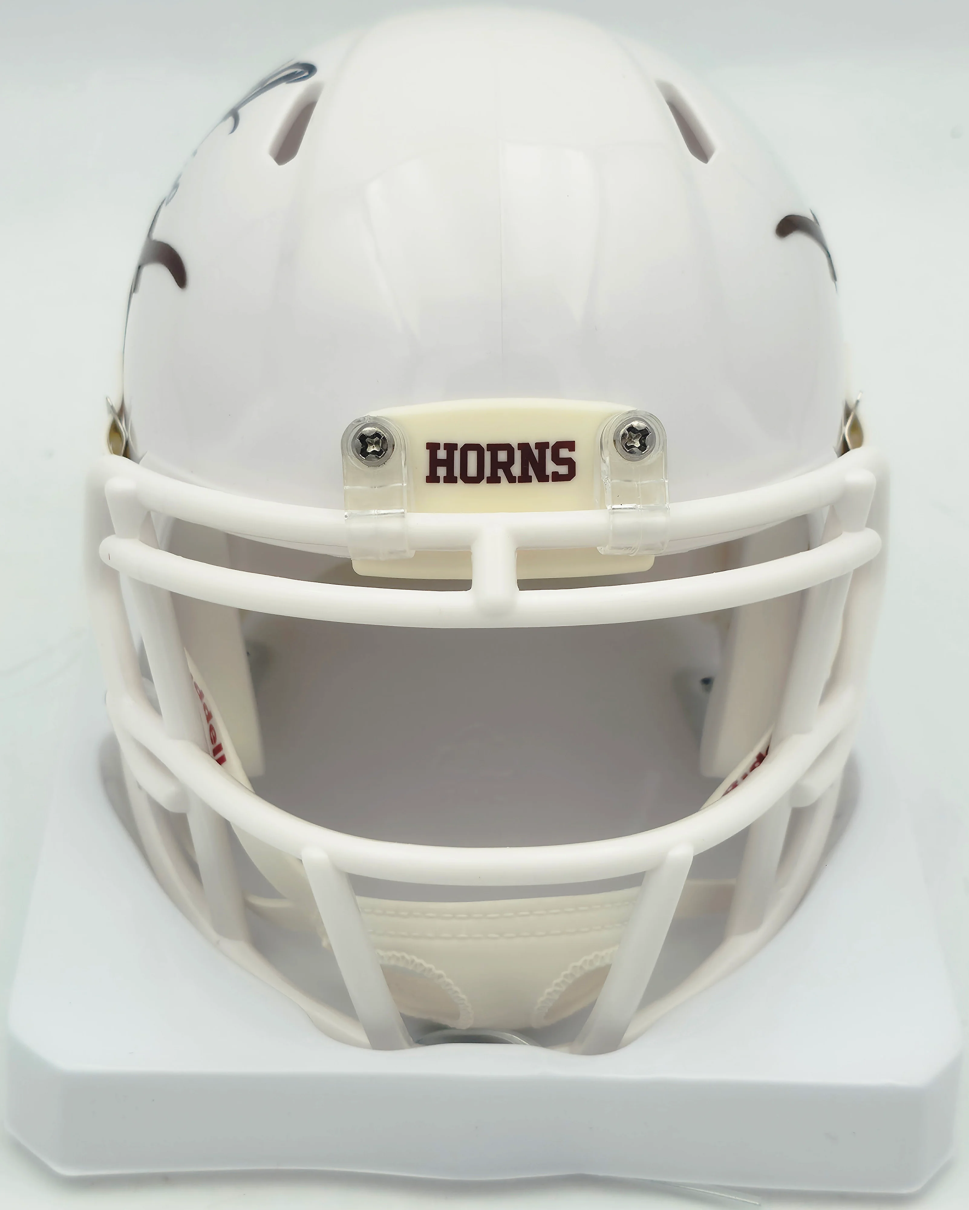 Byron Murphy II Autographed Texas Longhorns White Speed Mini Helmet (Smudged) MCS Holo #62578 - Image 3