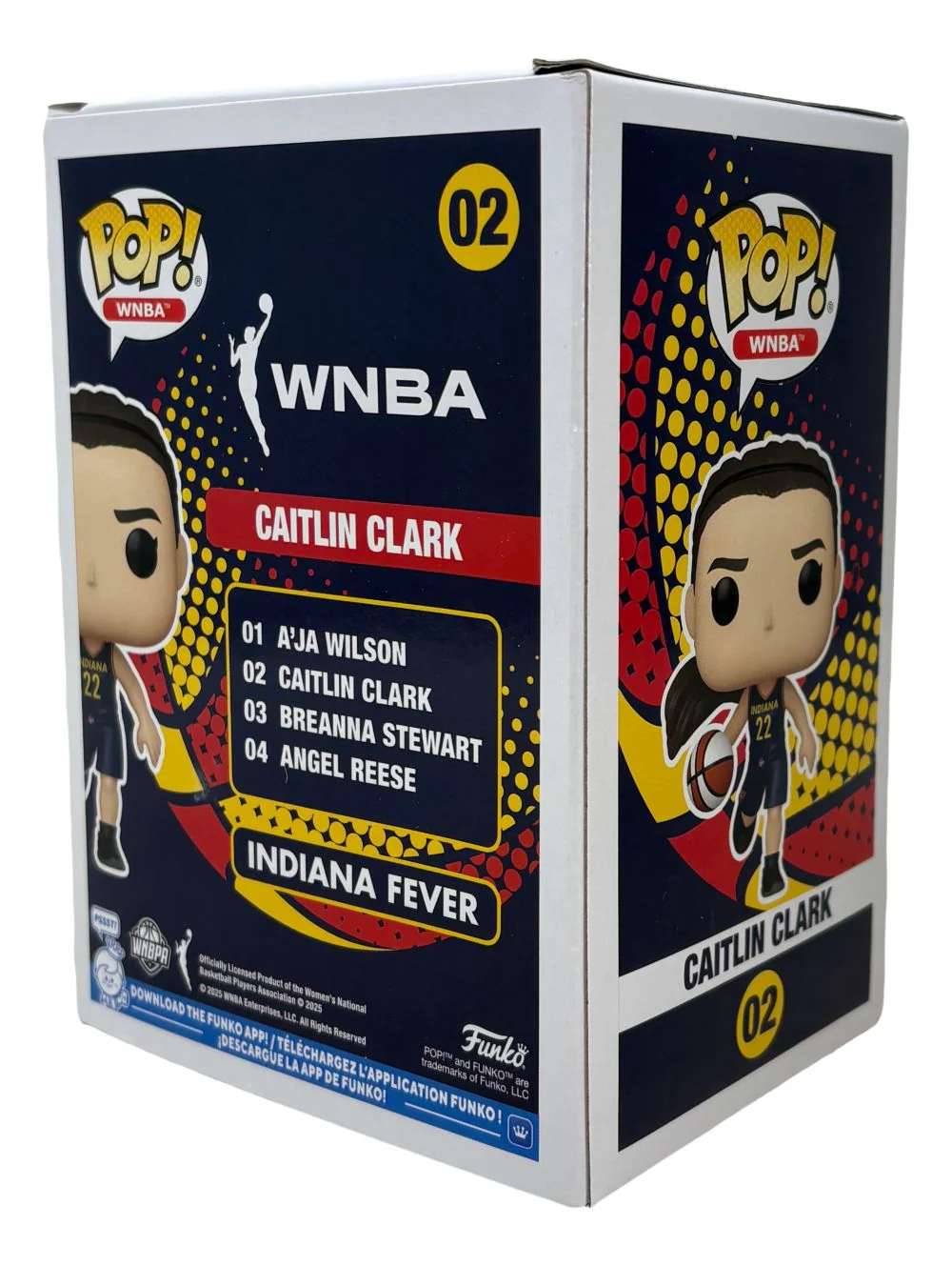 Caitlin Clark Signed Indiana Fever Funko Pop #02 PSA/DNA Hologram - Image 2