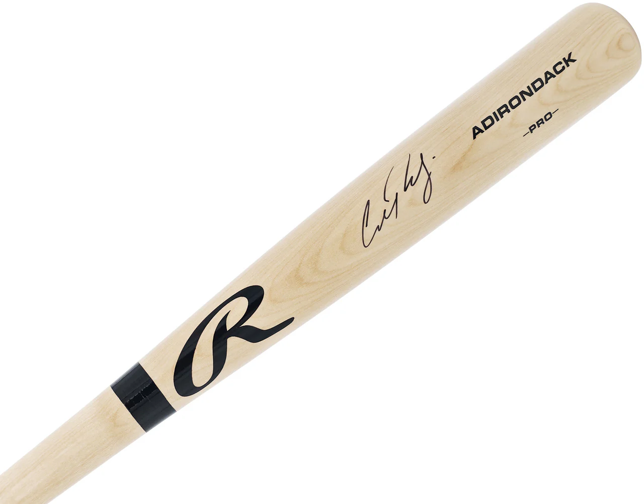 Cal Raleigh Autographed Blonde Rawlings Pro Baseball Bat Seattle Mariners Fanatics & MLB Holo Stock #241376 - Image 2
