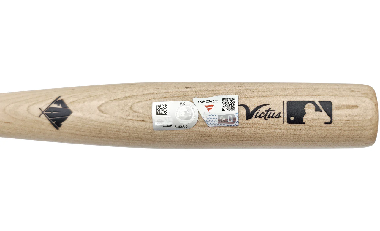 Cal Raleigh Autographed Blonde Victus Player Model Torpedo 18" Mini Baseball Bat Seattle Mariners Fanatics & MLB Holo Stock #261874 - Image 4
