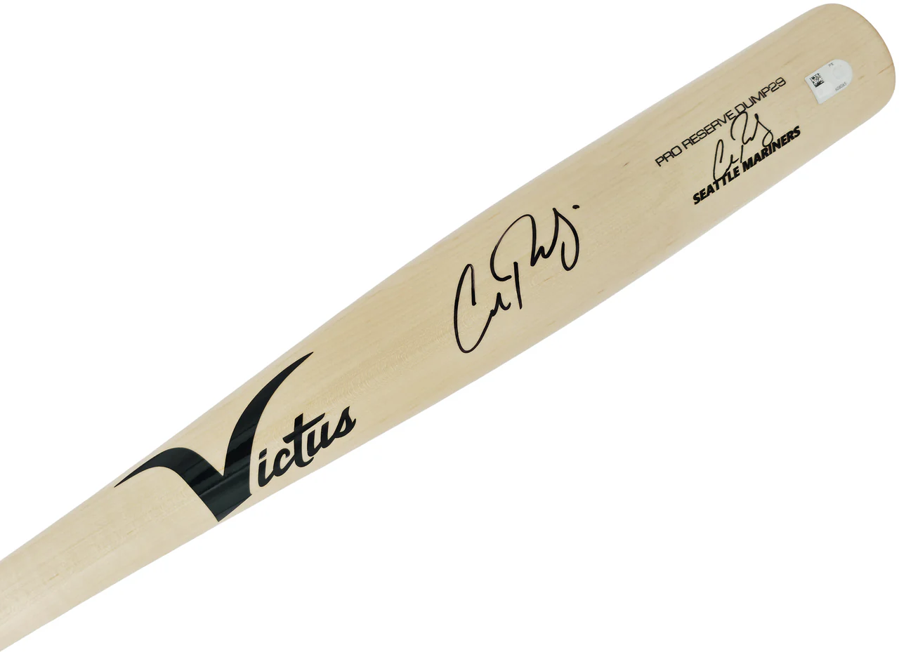 Cal Raleigh Autographed Blonde Victus Player Model Torpedo Baseball Bat Seattle Mariners Fanatics & MLB Holo Stock #261869 - Image 2