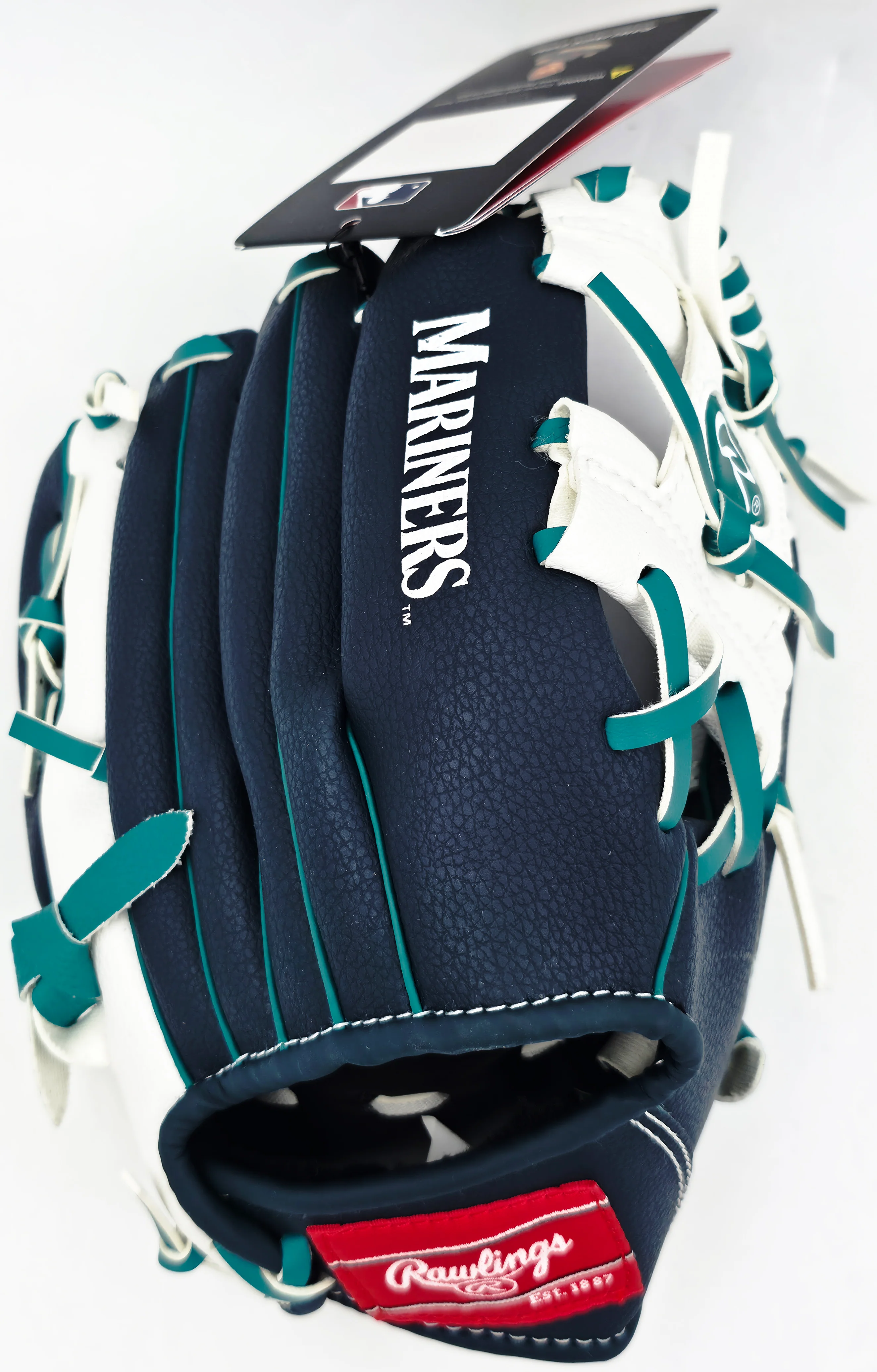 Cal Raleigh Autographed Rawlings Seattle Mariners Logo Mini Fielding Glove Fanatics & MLB Holo Stock #256939 - Image 3