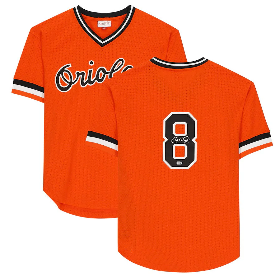 Cal Ripken Jr Signed Baltimore Orioles Mitchell & Ness Jersey Fanatics