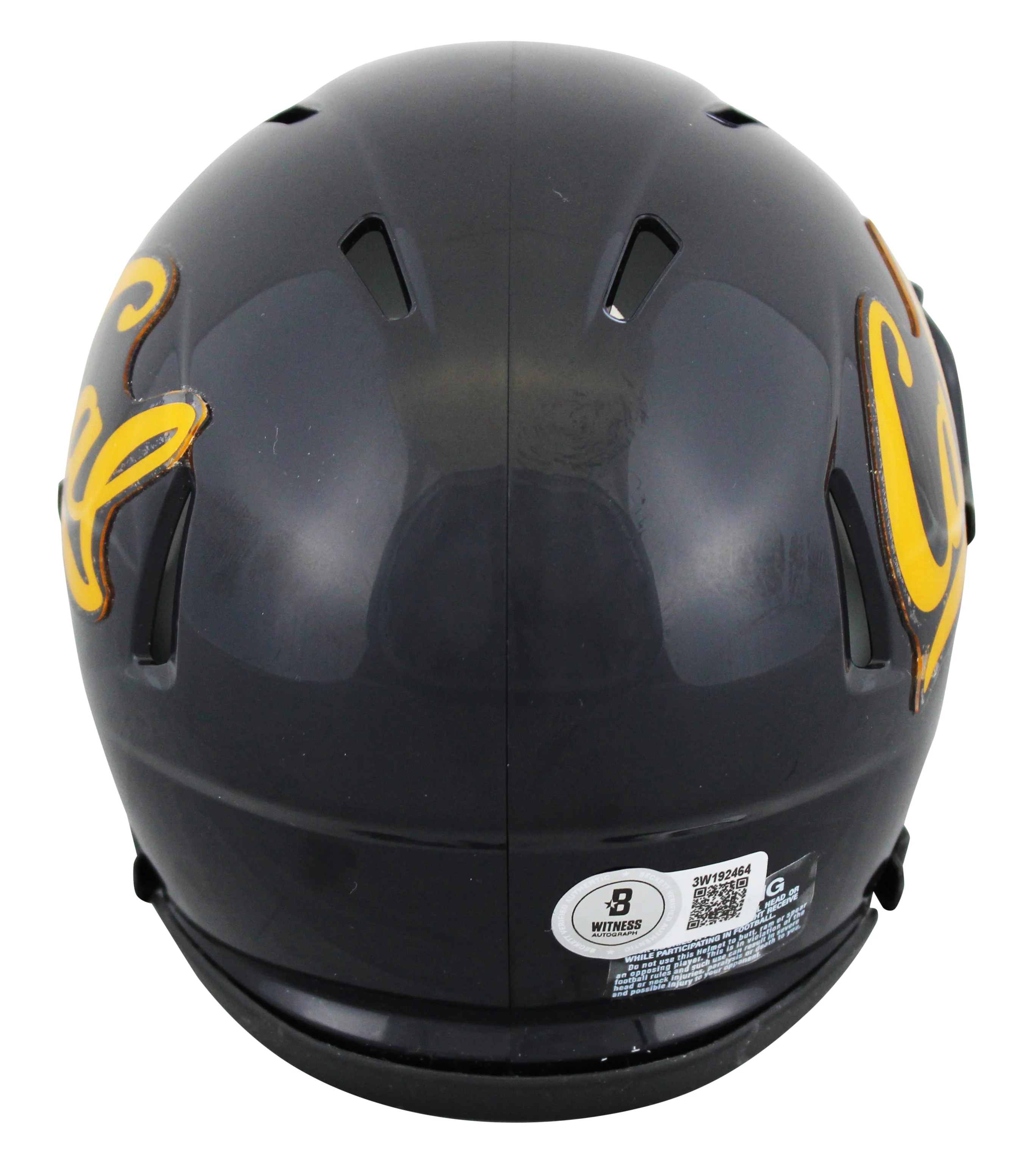 California Cameron Jordan Signed Speed Mini Helmet W/ Case BAS Witnessed - Image 4