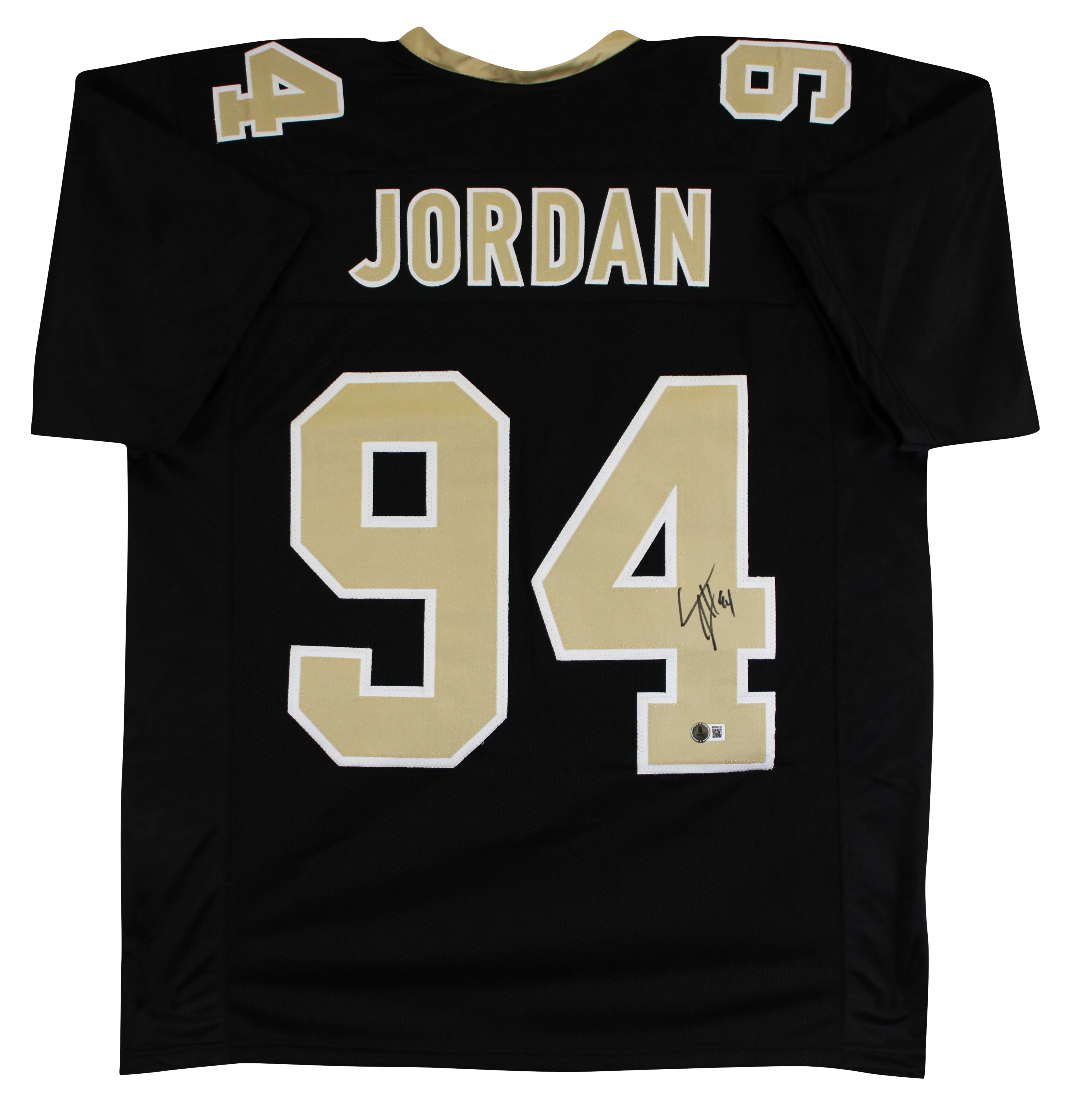 Cameron Jordan Authentic Signed Black Pro Style Jersey Autographed BAS Witnessed - Image 2