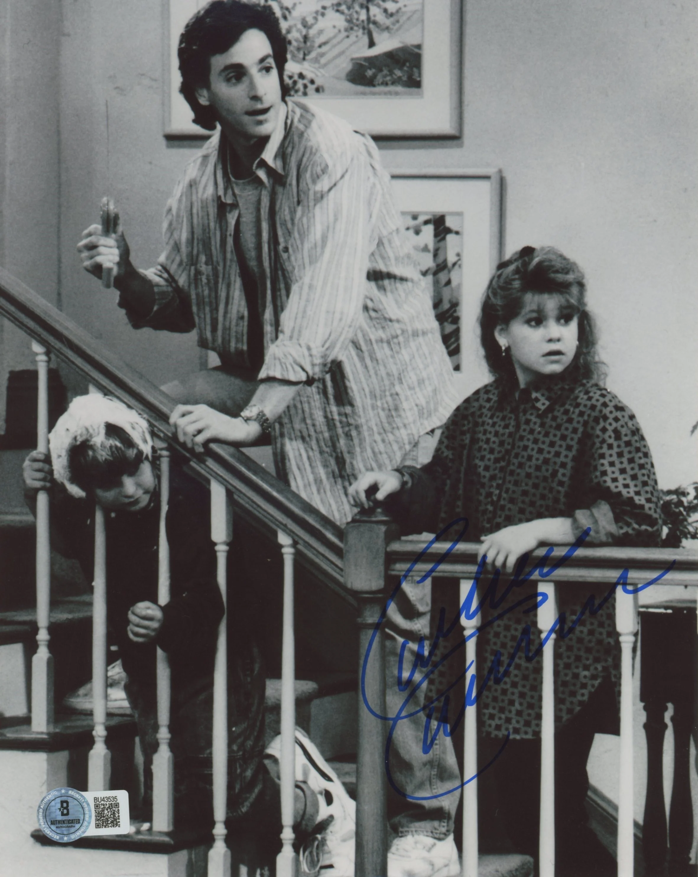 Candace Cameron Full House Authentic Signed 8x10 B&W Vertical Photo BAS #BU43535 - Image 2