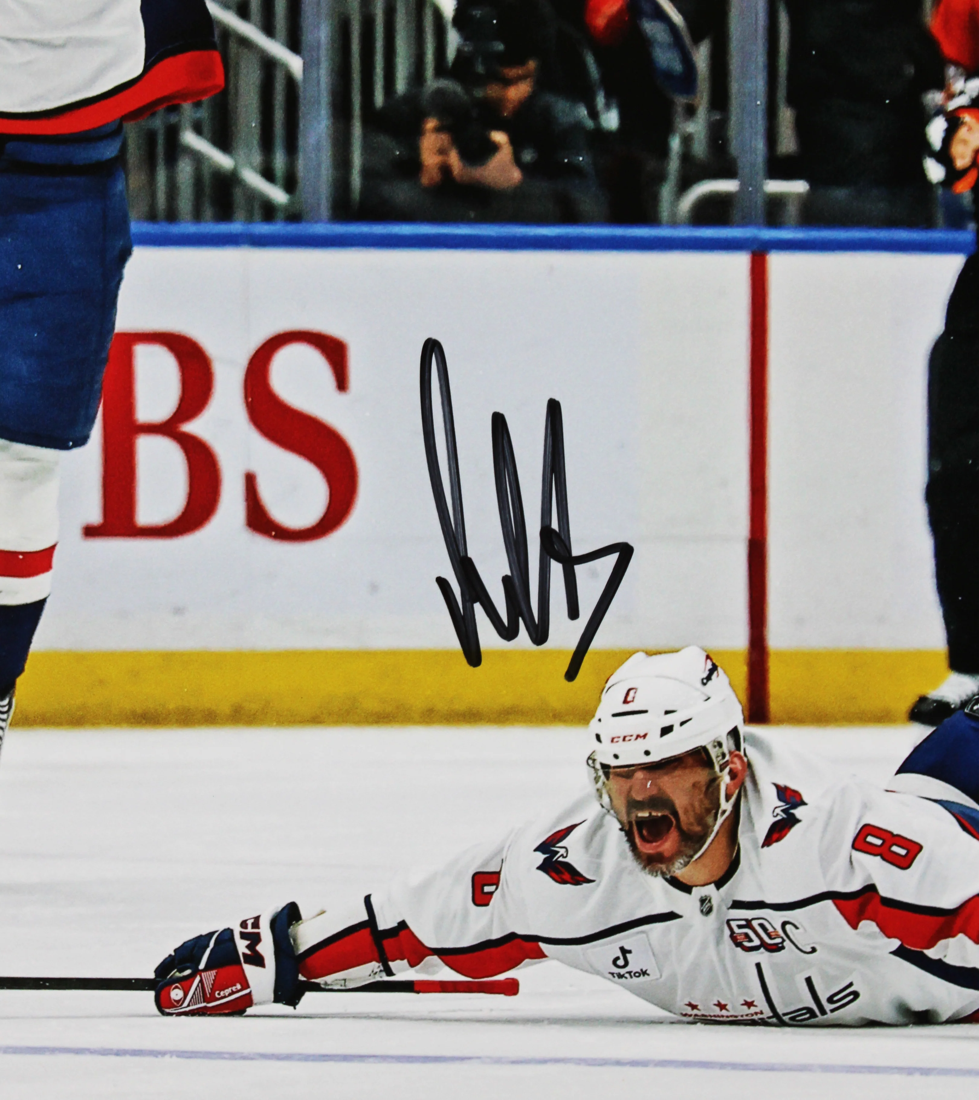 Capitals Alex Ovechkin Signed 16x20 NHL All-Time Goals Leader Framed Photo Fan - Image 4