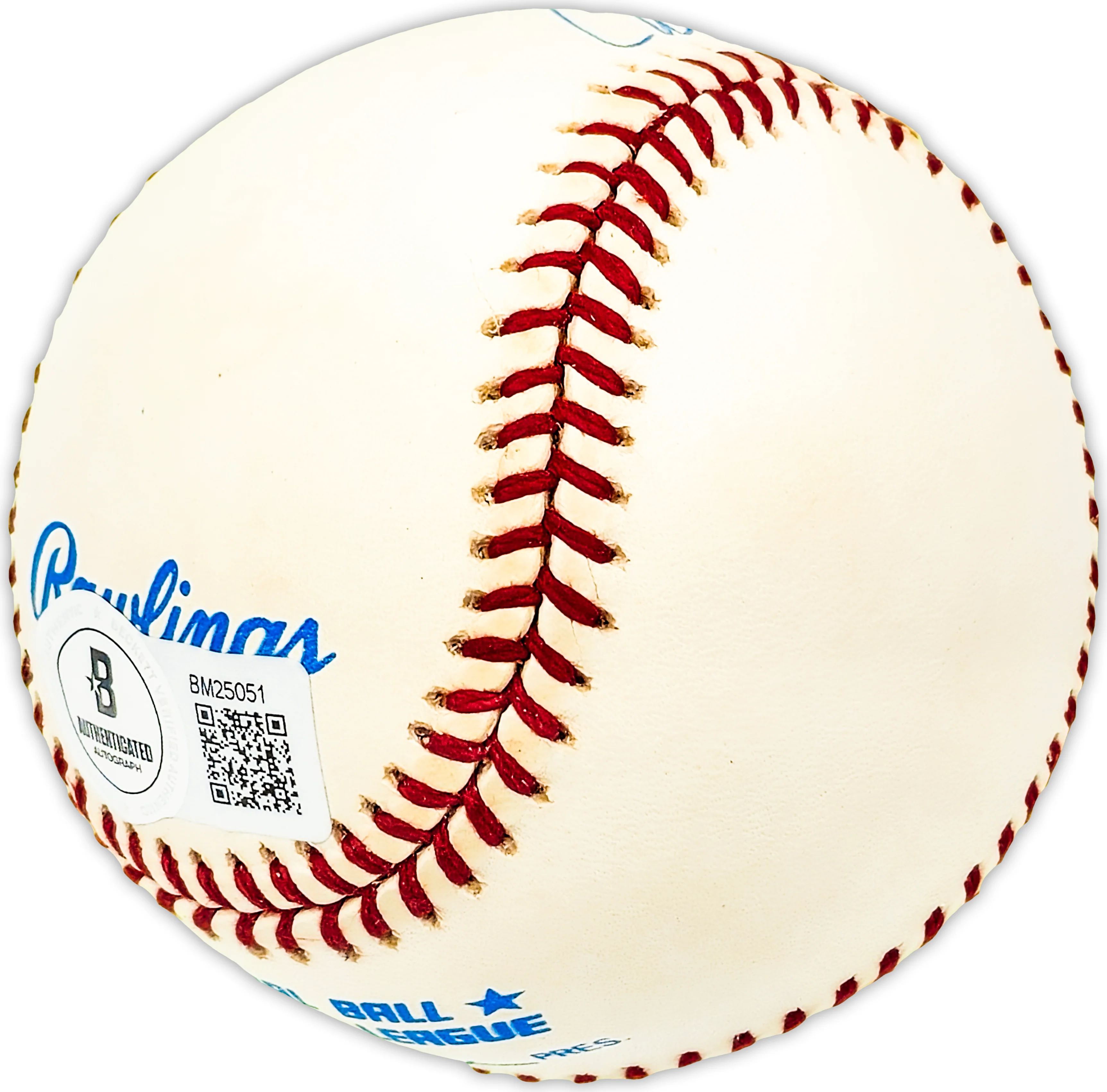 Cardell Camper Autographed Official AL Baseball Cleveland Indians Beckett BAS QR #BM25051 - Image 3