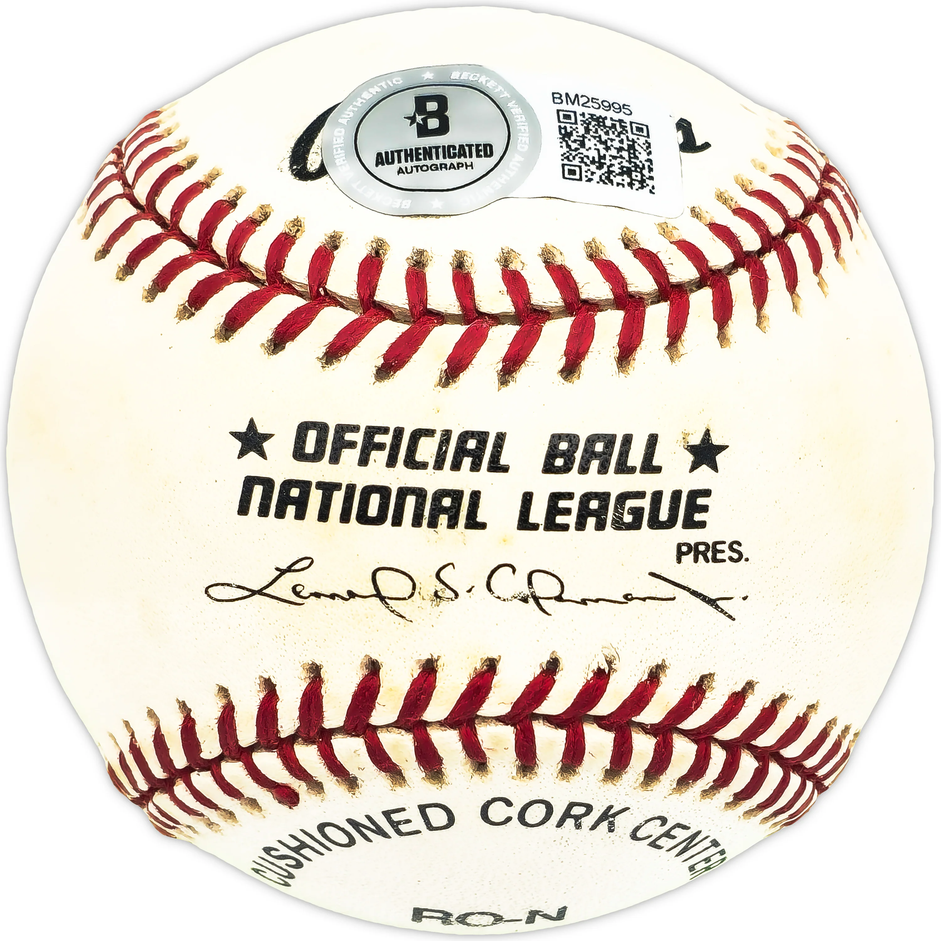 Carden Gillenwater Autographed Official NL Baseball Brooklyn Dodgers Beckett BAS QR #BM25995 - Image 2