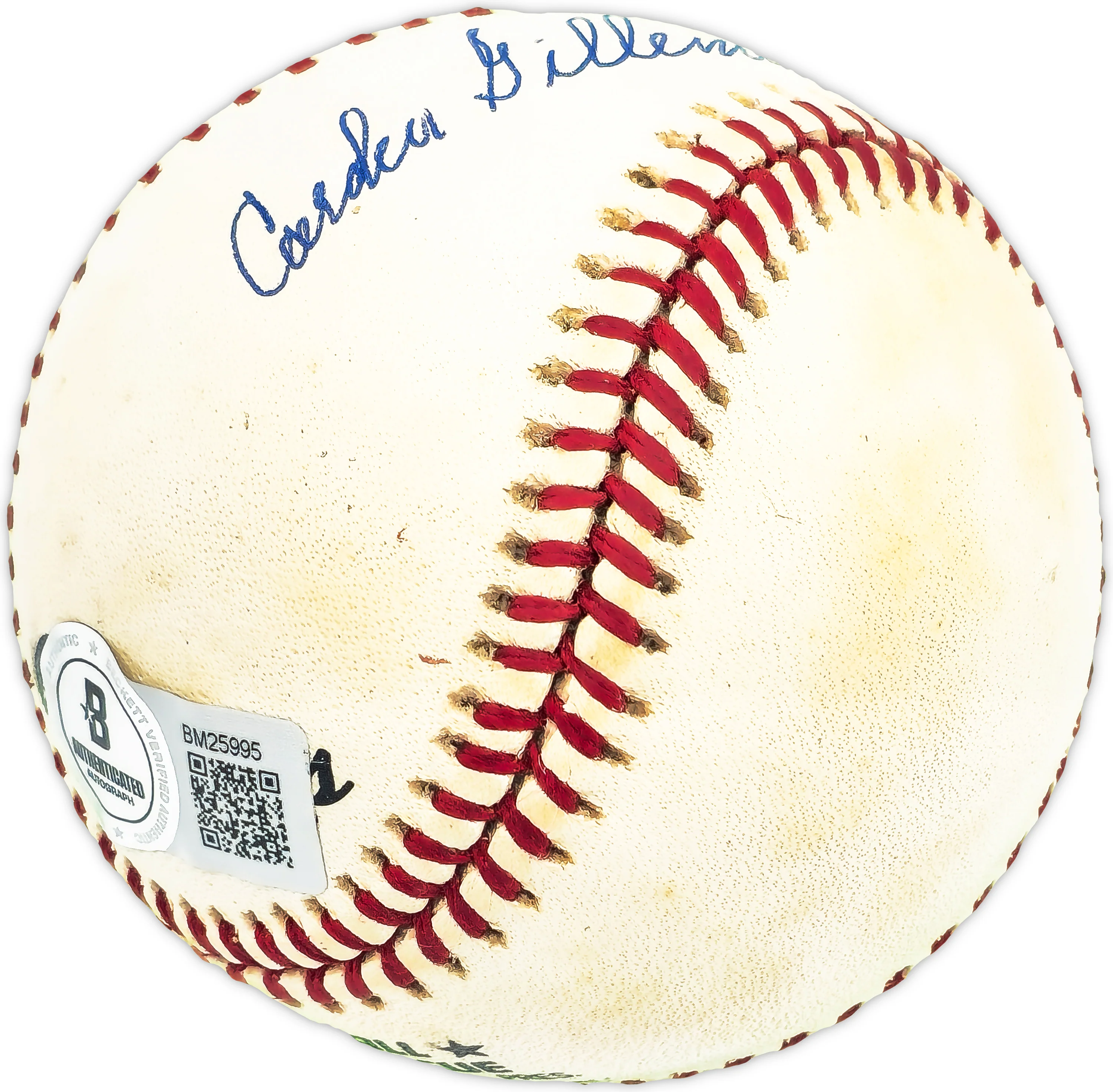 Carden Gillenwater Autographed Official NL Baseball Brooklyn Dodgers Beckett BAS QR #BM25995 - Image 3
