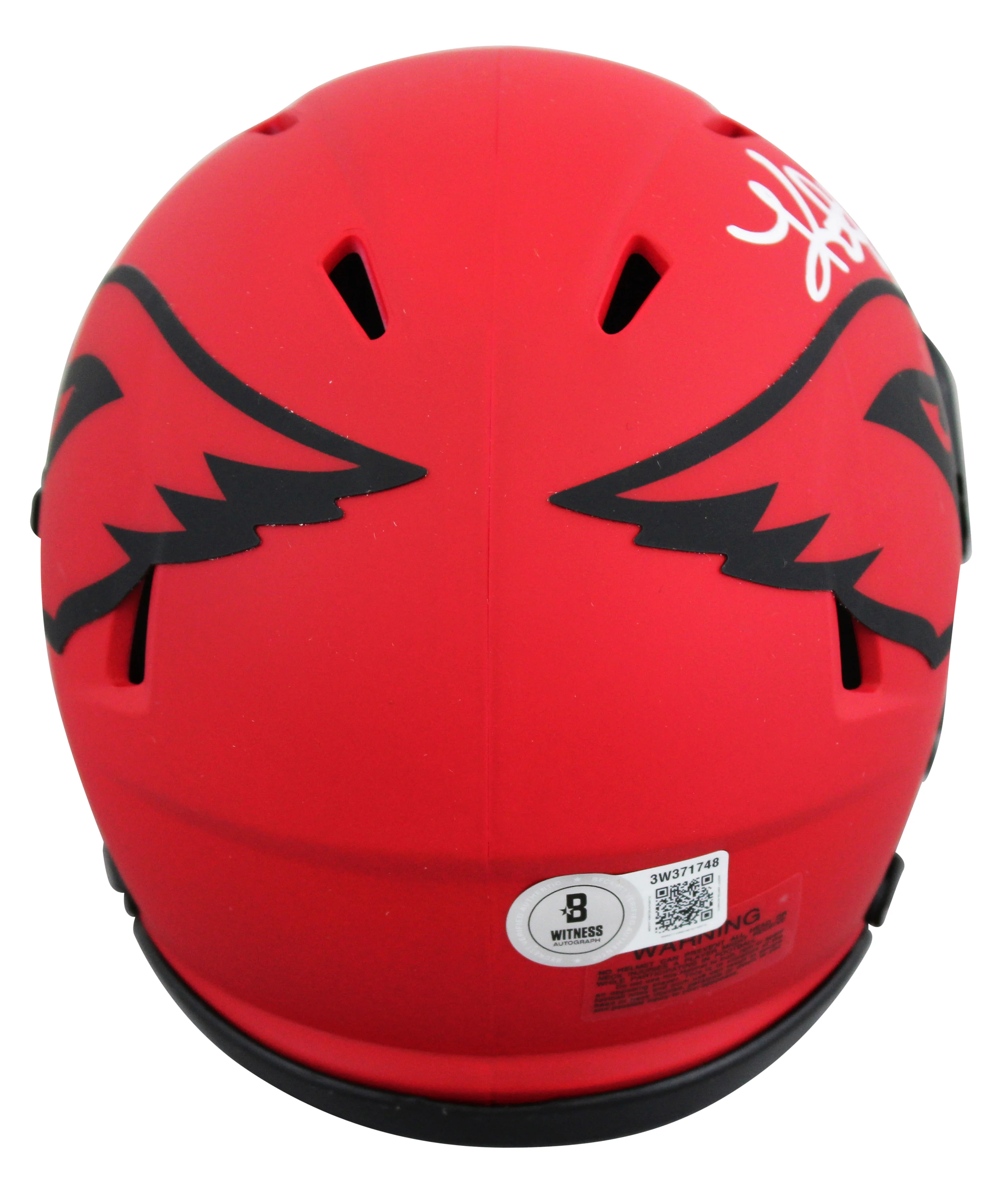 Cardinals Kurt Warner Authentic Signed Rave Speed Mini Helmet BAS Witnessed 2 - Image 3