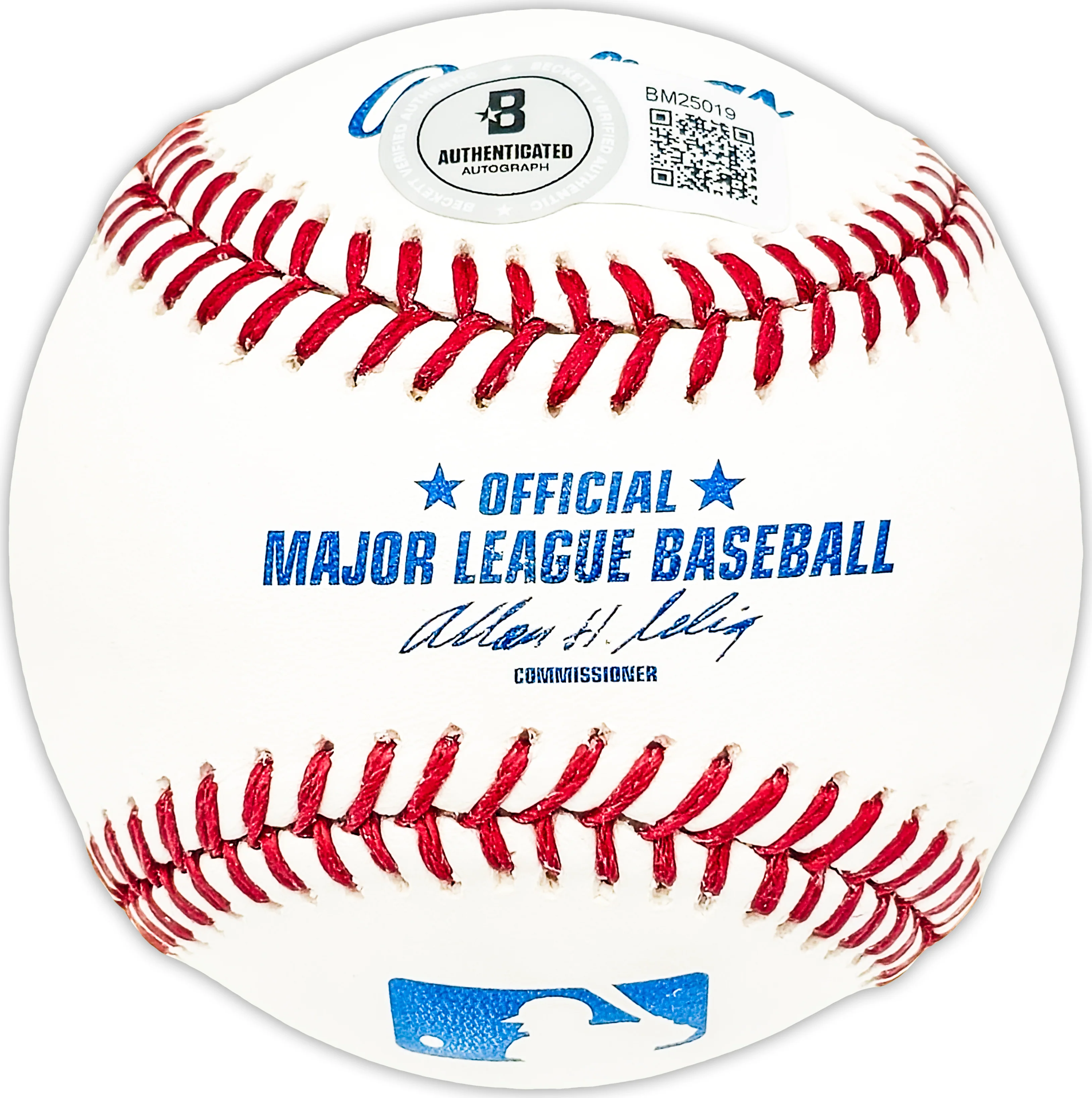 Carl Mathias Autographed Official MLB Baseball Cleveland Indians Beckett BAS QR #BM25019 - Image 2
