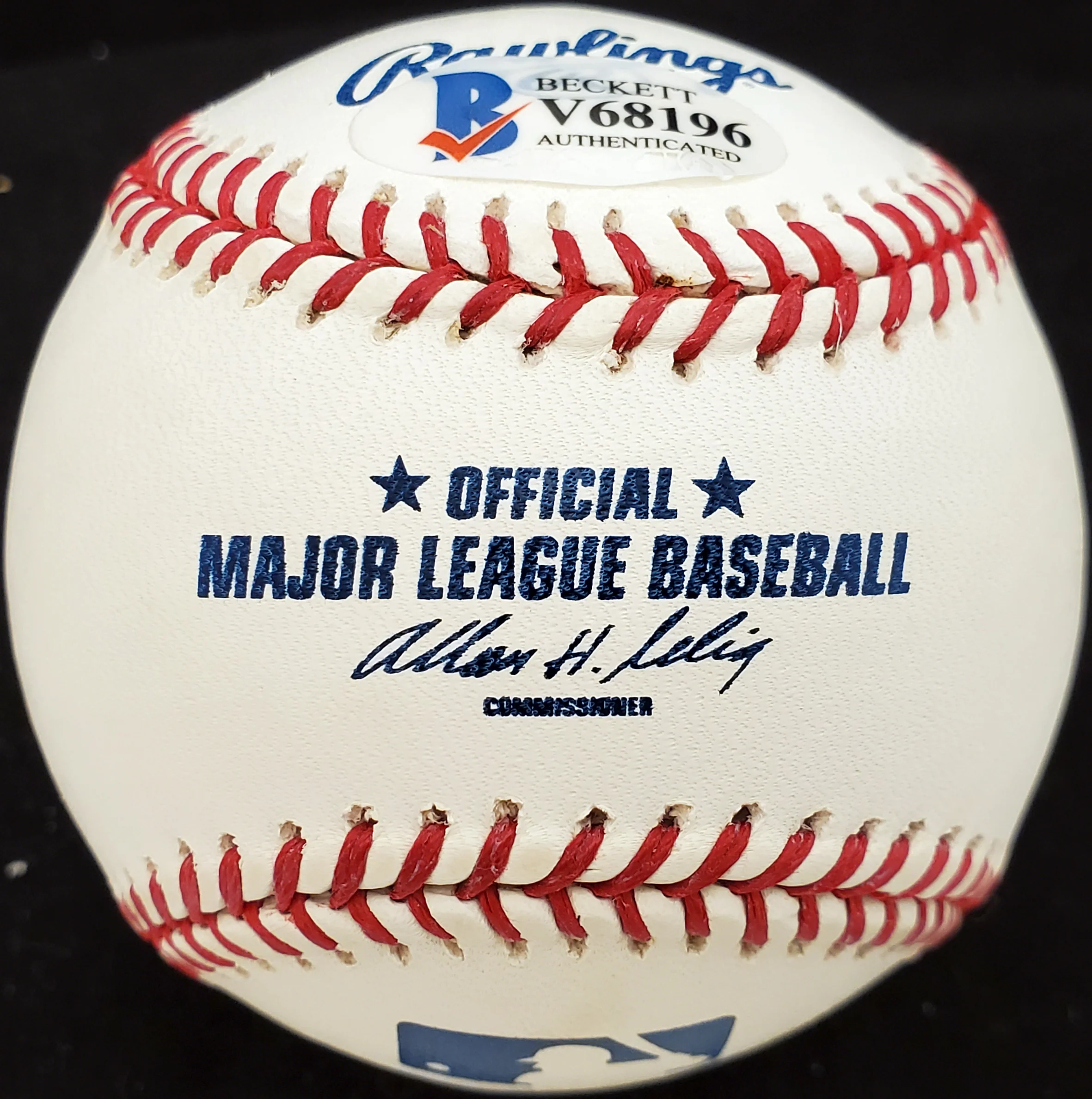 Carl Miles Autographed Official MLB Baseball Philadelphia A's Beckett BAS #V68196 - Image 2