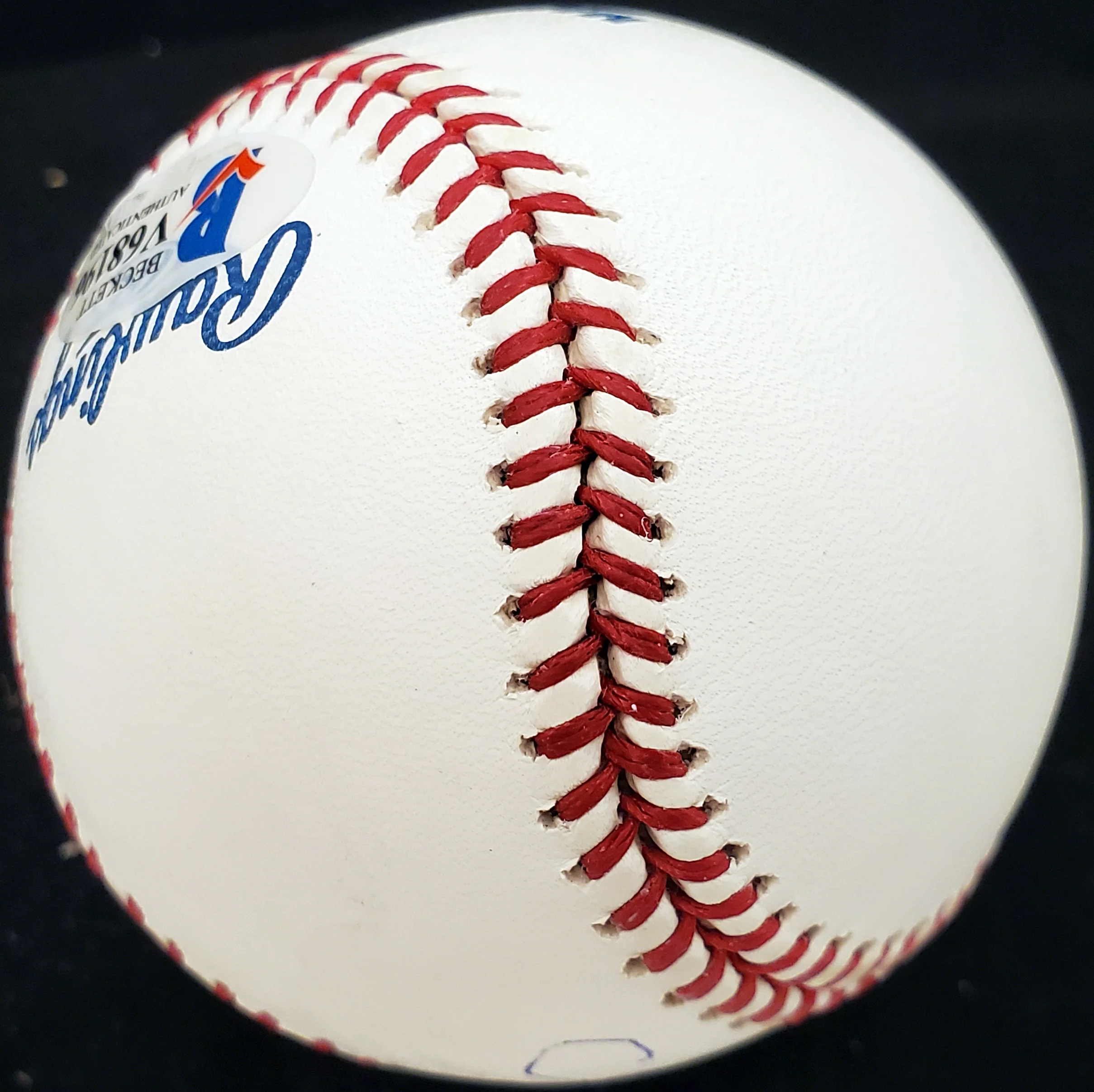 Carl Miles Autographed Official MLB Baseball Philadelphia A's Beckett BAS #V68196 - Image 4