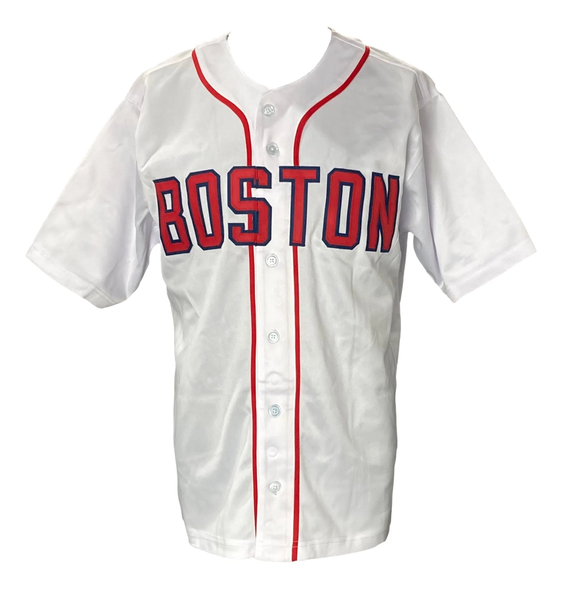 Carl Yastrzemski Boston Signed White Baseball Jersey TC 67 BAS - Image 3