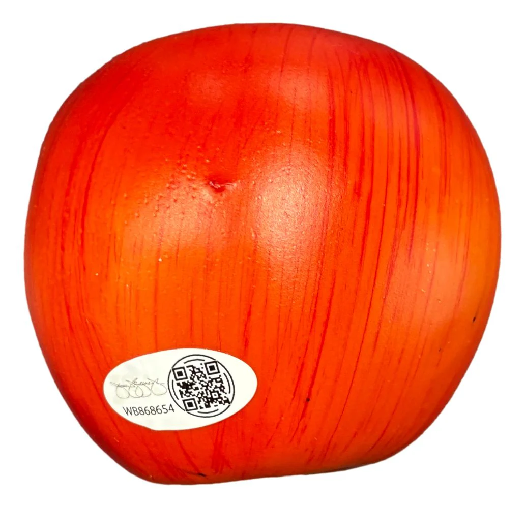 Carlito Signed WWE Plastic Prop Apple JSA QR Hologram - Image 2