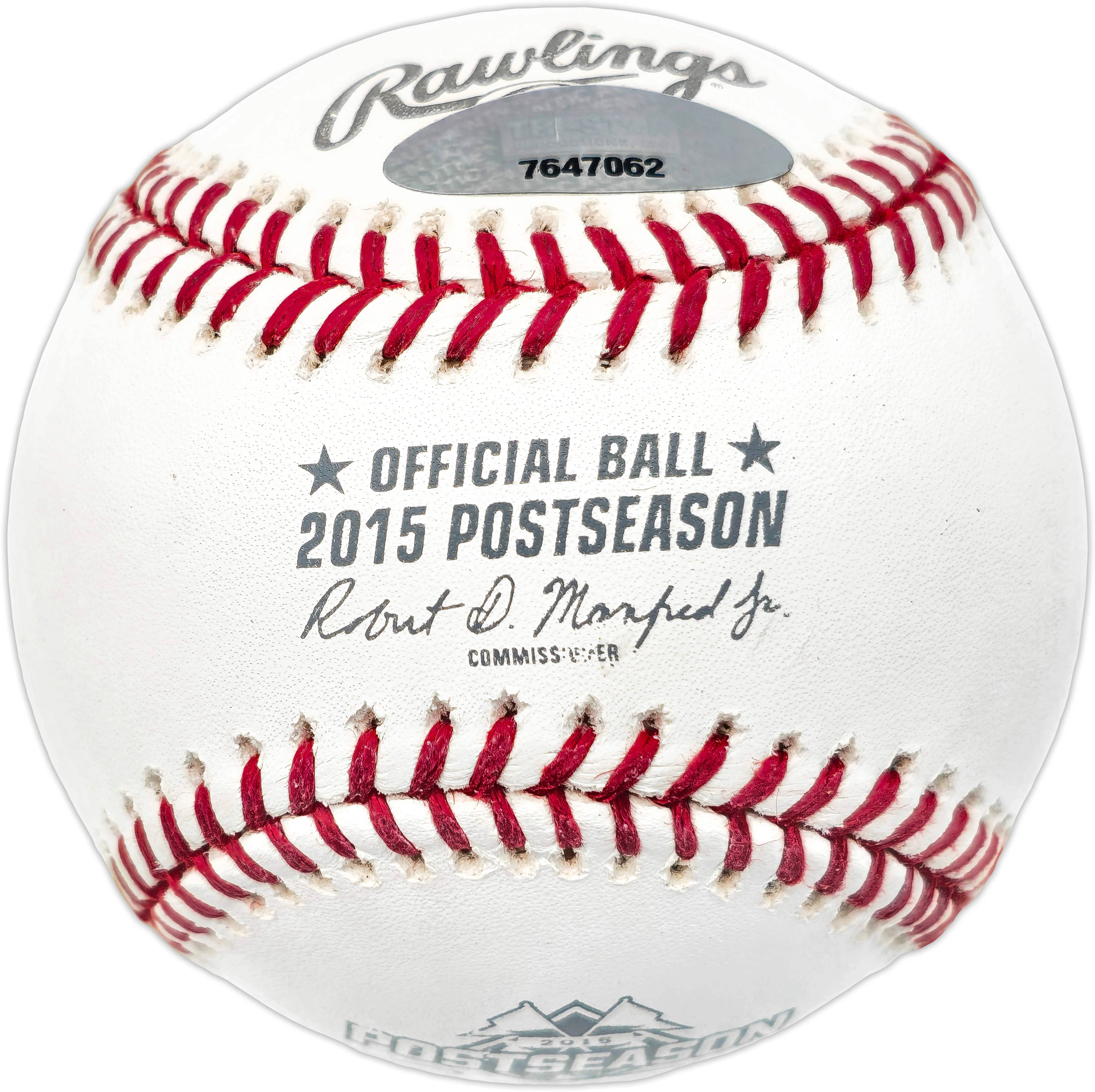 Carlos Correa Autographed Official 2015 Postseason Logo MLB Baseball Houston Astros Signed Twice TriStar Holo #7647062 - Image 3
